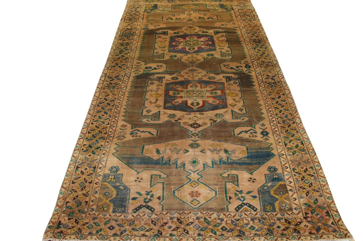 Wide Runner  Hand Knotted Wool Area Rug - MR023646