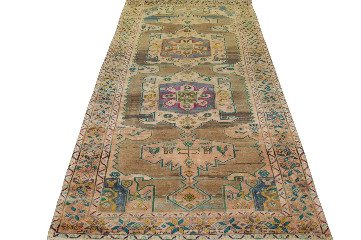 Wide Runner  Hand Knotted Wool Area Rug - MR023646