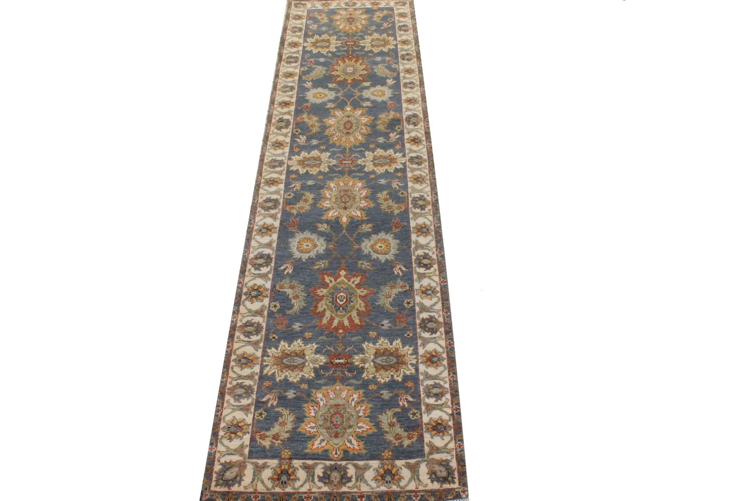 10 ft. Runner Traditional Hand Knotted Wool Area Rug - MR023806