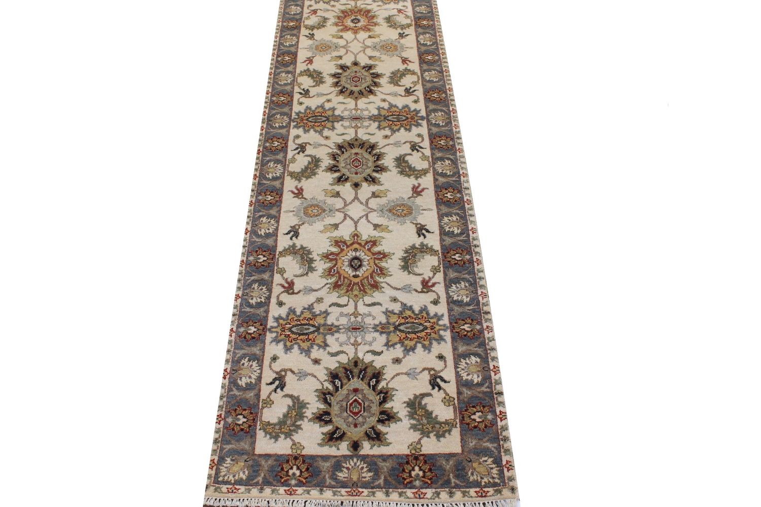10 ft. Runner Traditional Hand Knotted Wool Area Rug - MR023826