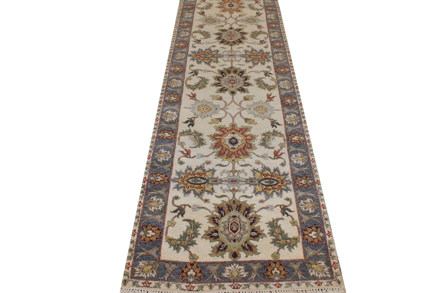 10 ft. Runner Traditional Hand Knotted Wool Area Rug - MR023826