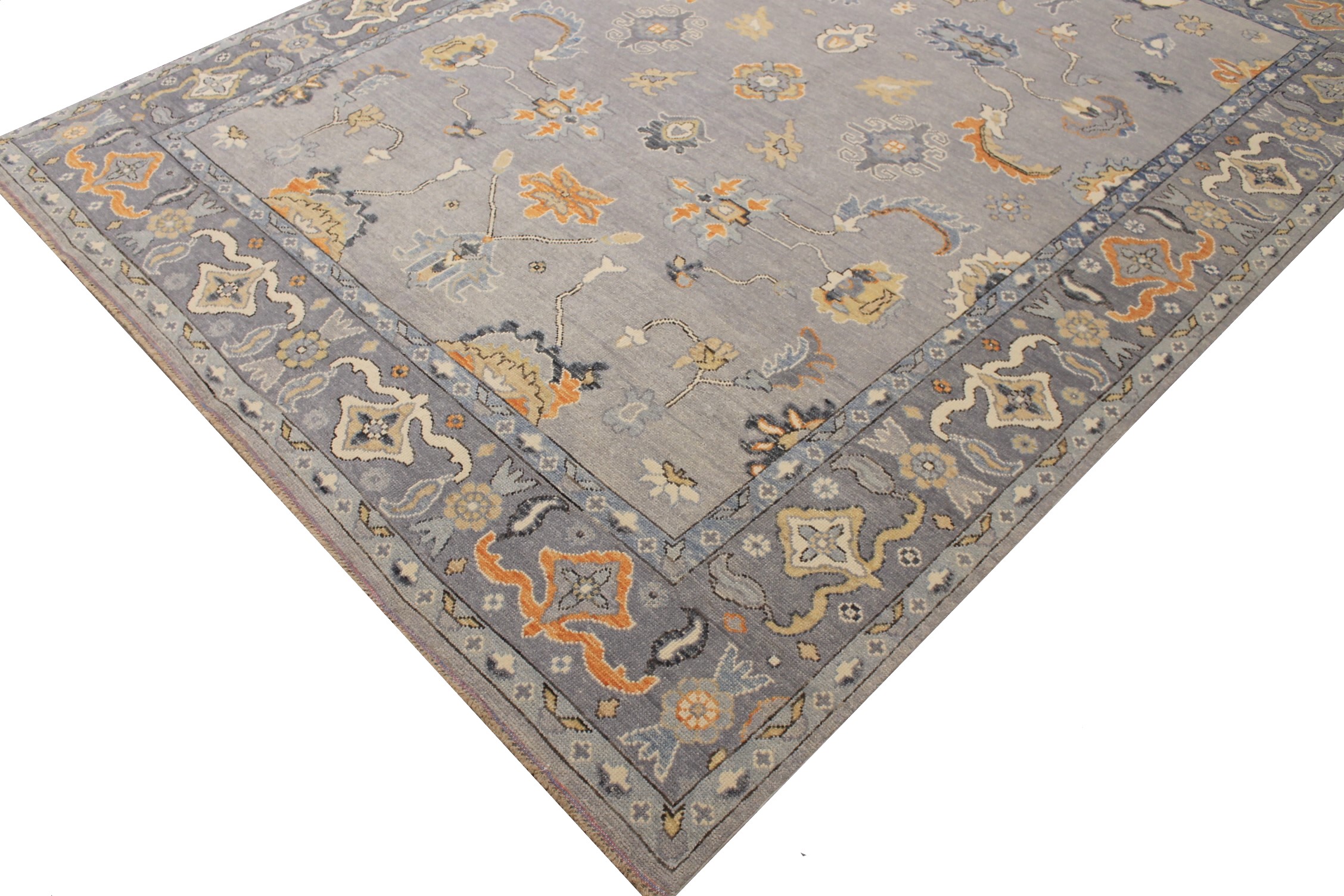 9x12 Oushak Hand Knotted Wool Area Rug - MR023886