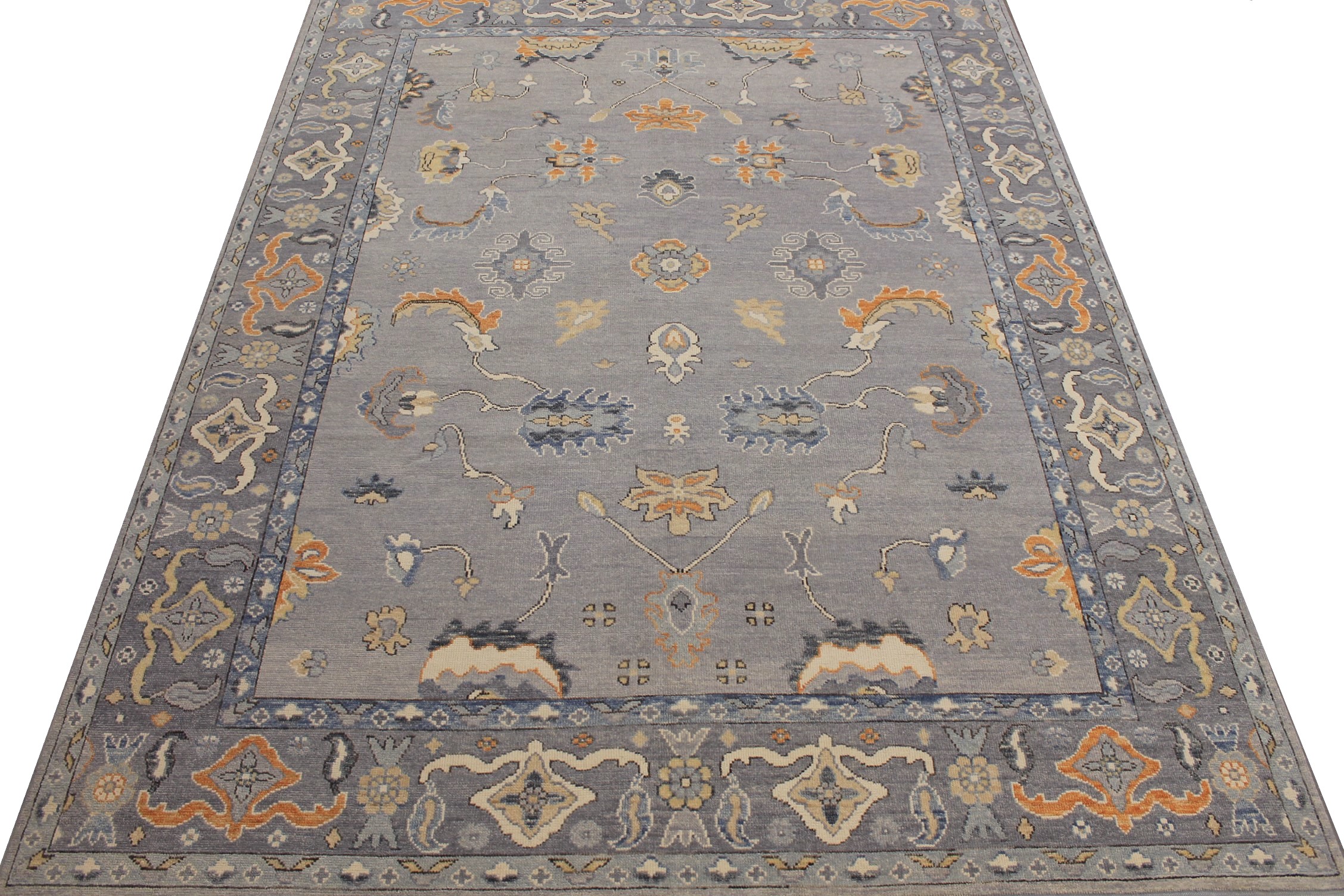 9x12 Oushak Hand Knotted Wool Area Rug - MR023886