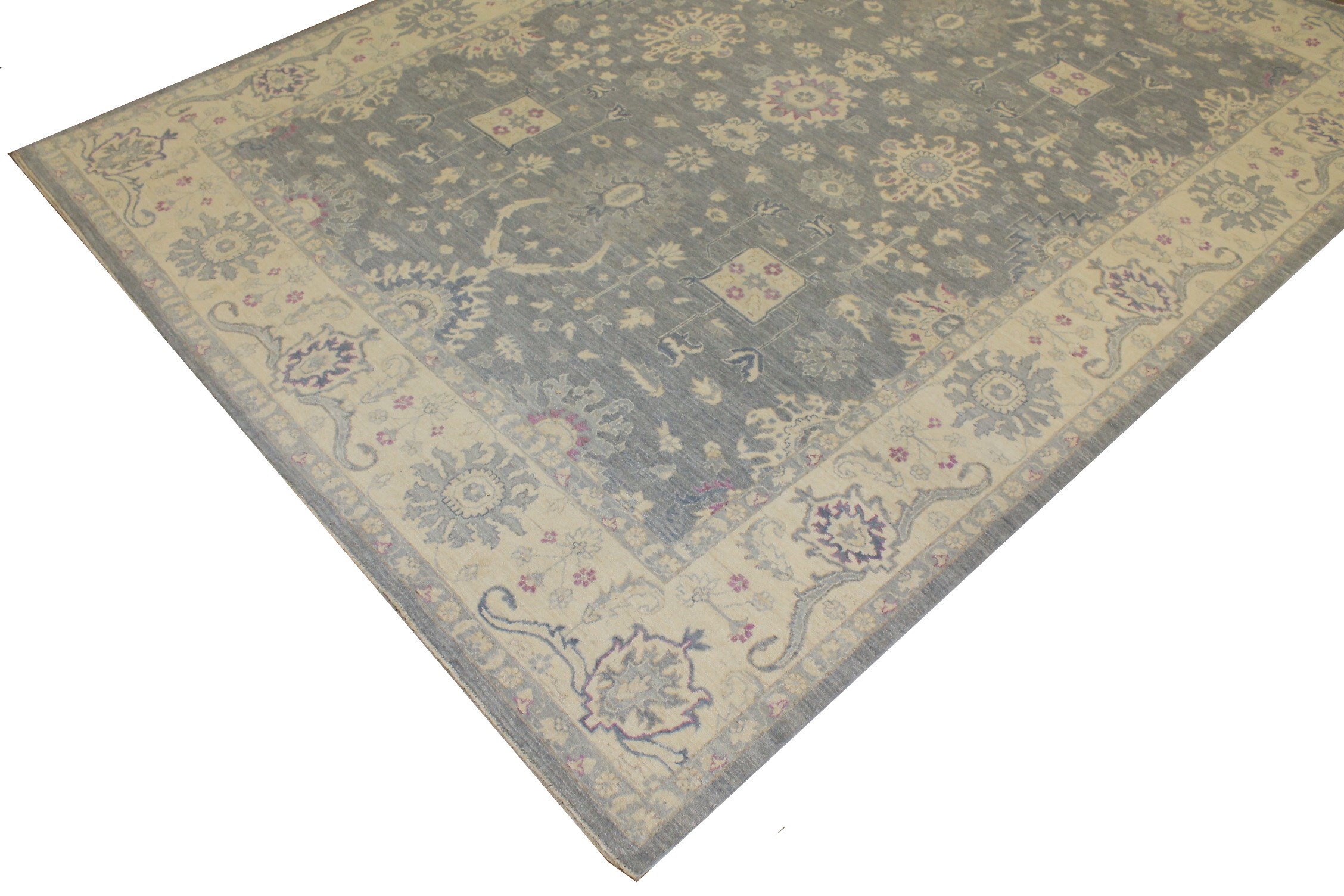 9x12 Peshawar Hand Knotted Wool Area Rug - MR023983