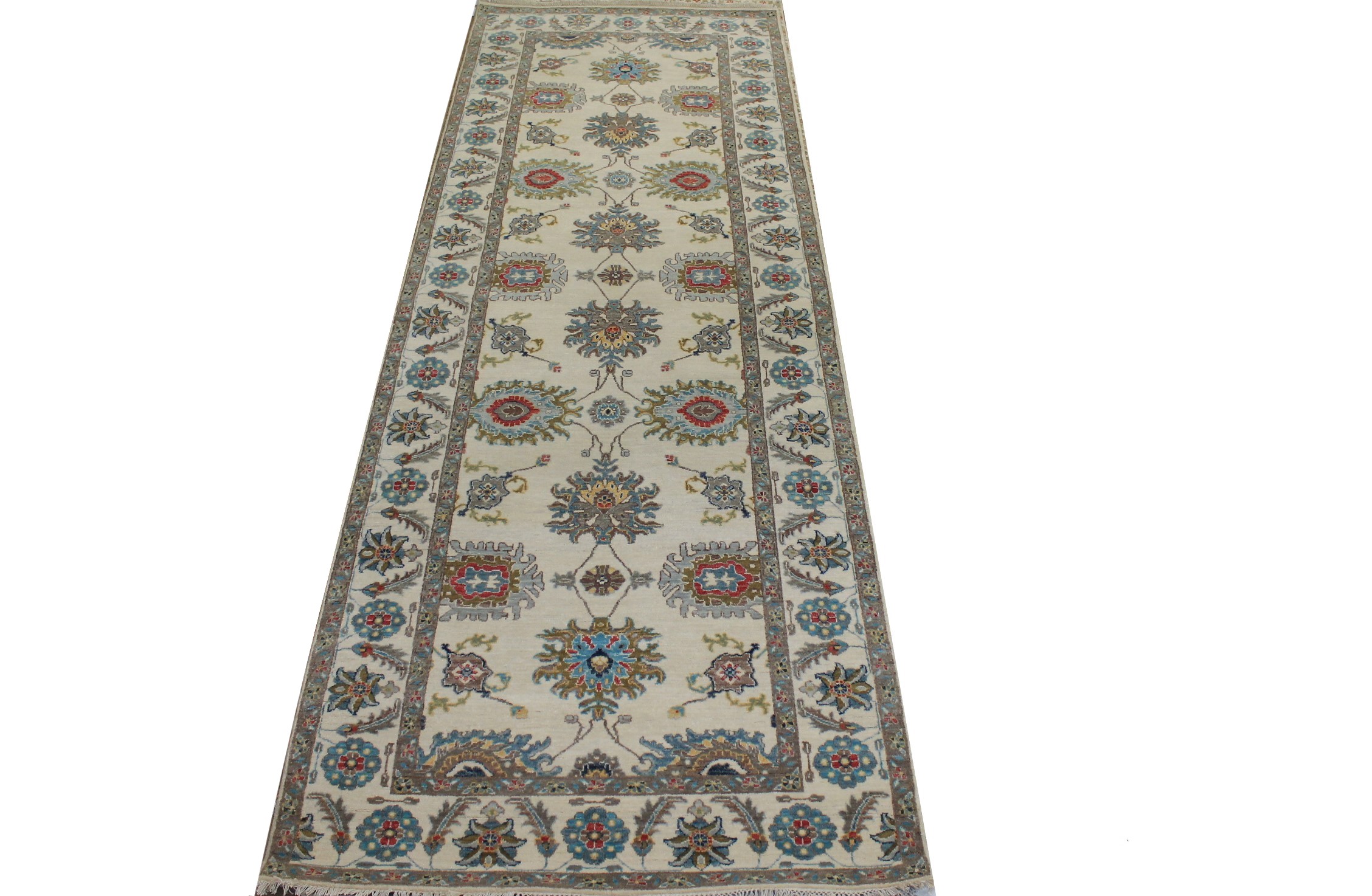 Wide Runner Traditional Hand Knotted Wool Area Rug - MR024045