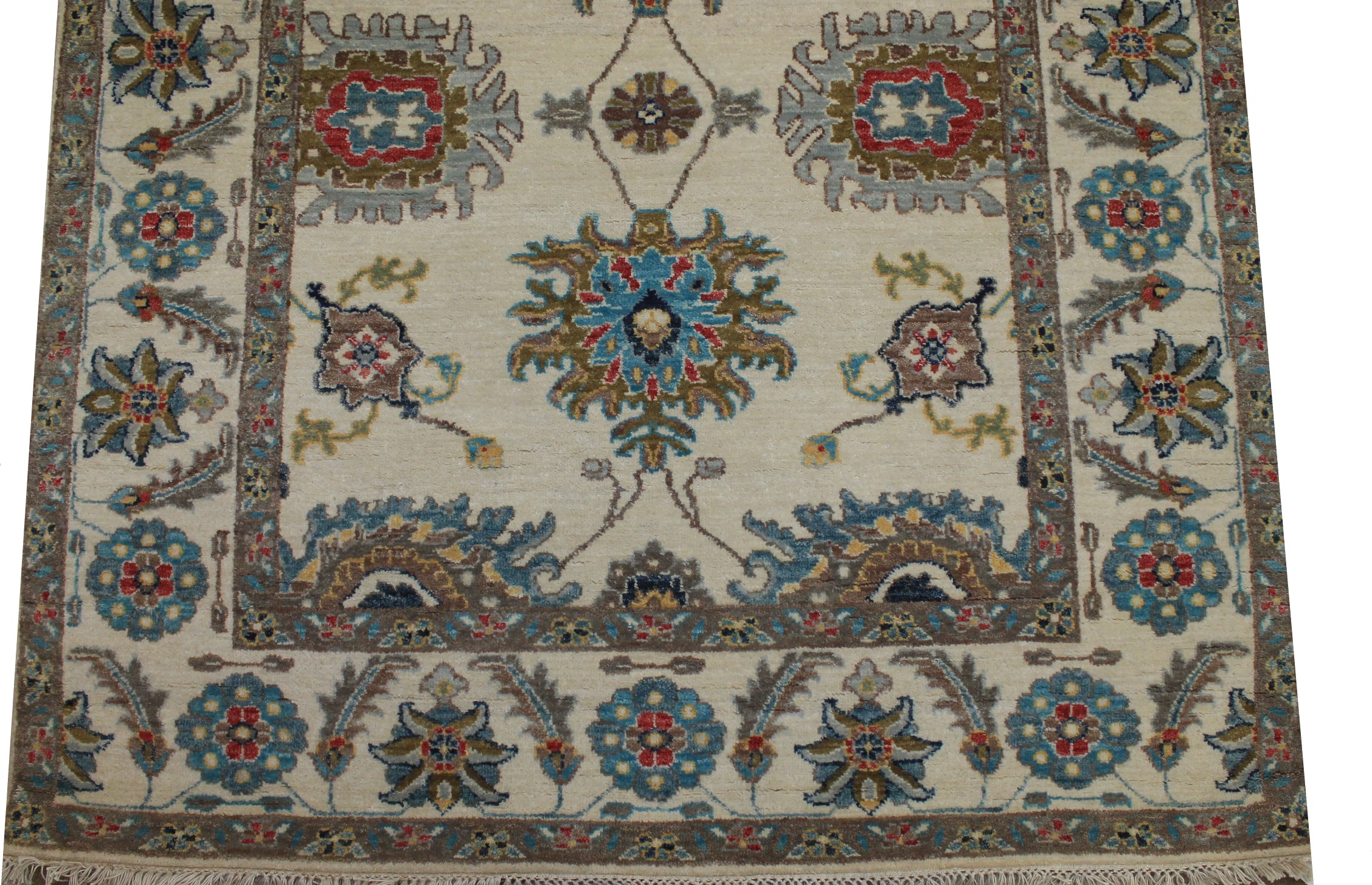 Wide Runner Traditional Hand Knotted Wool Area Rug - MR024045
