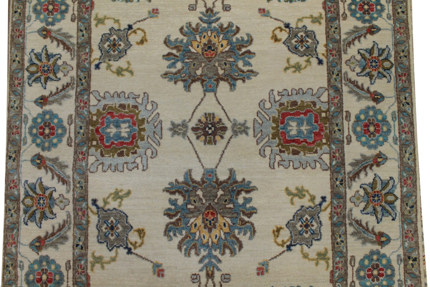 Wide Runner Traditional Hand Knotted Wool Area Rug - MR024045