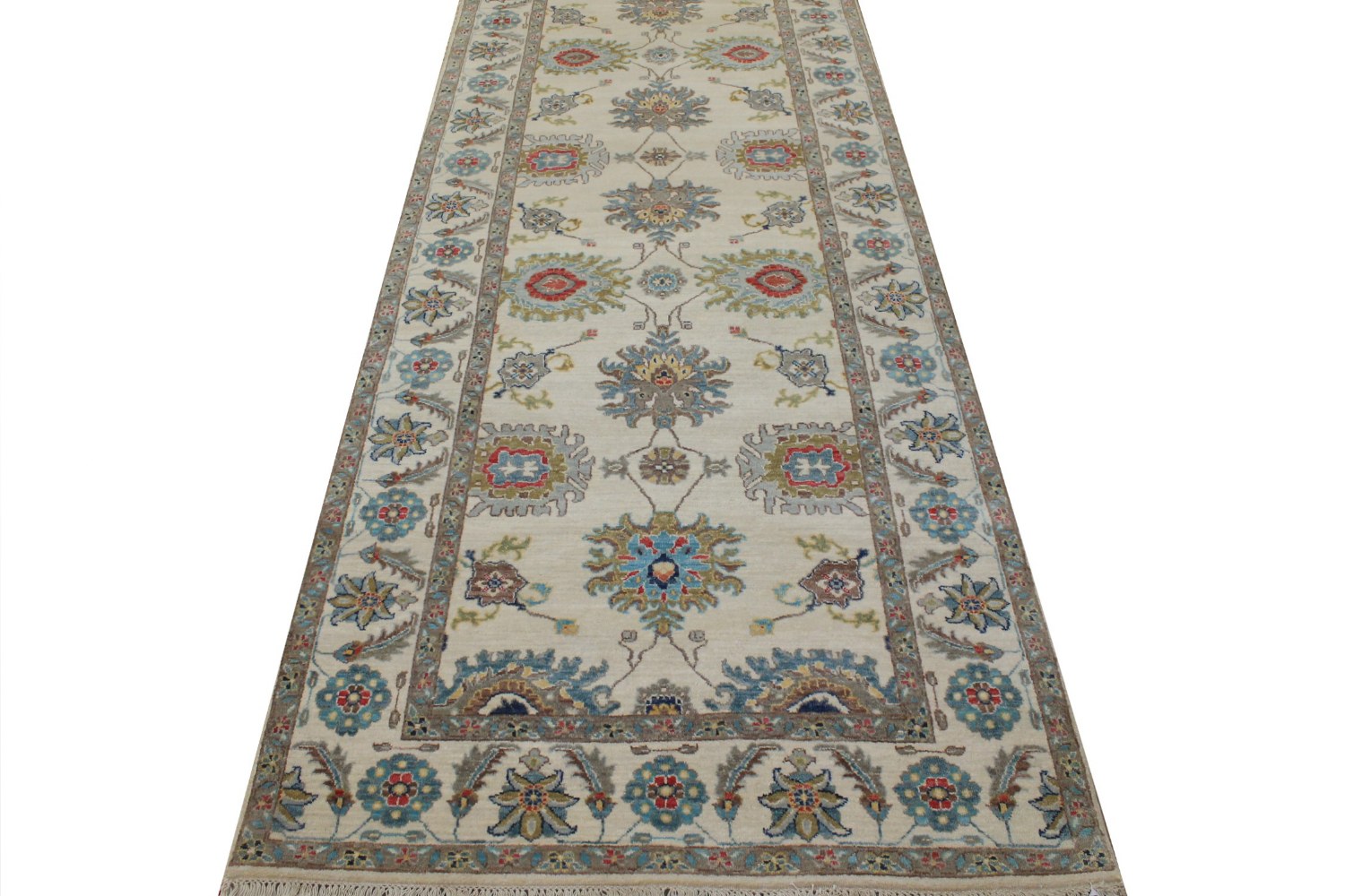 Wide Runner Traditional Hand Knotted Wool Area Rug - MR024045