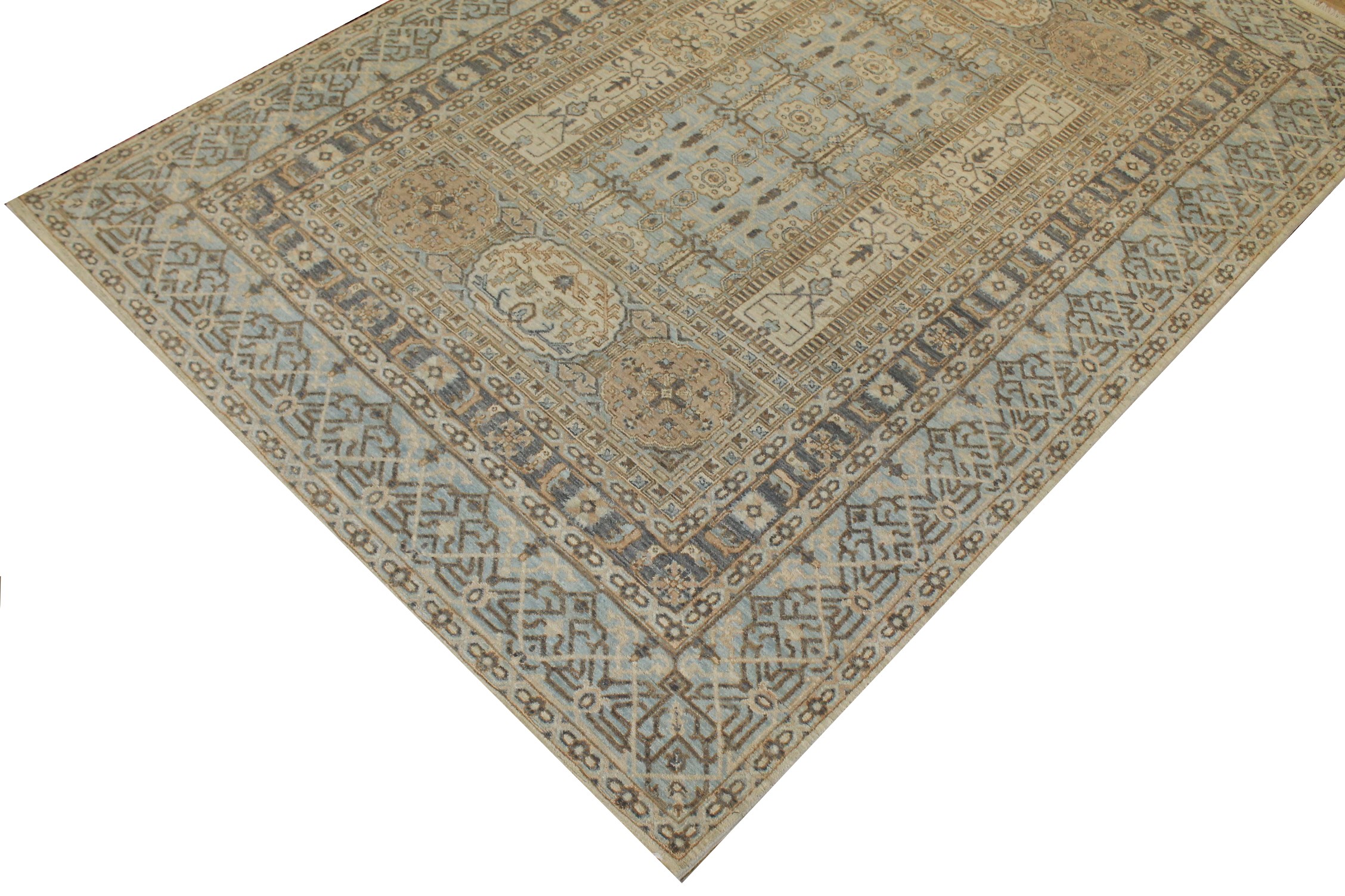 6x9 Traditional Hand Knotted Wool Area Rug - MR024100
