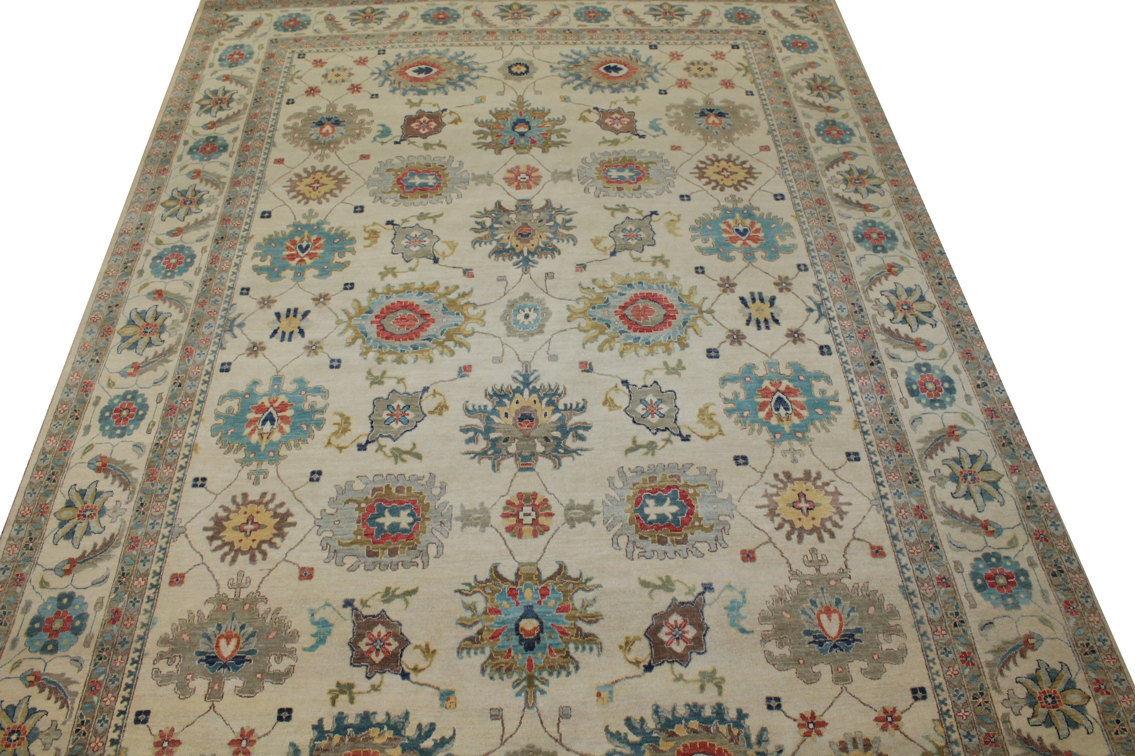 10x14 Traditional Hand Knotted Wool Area Rug - MR024146
