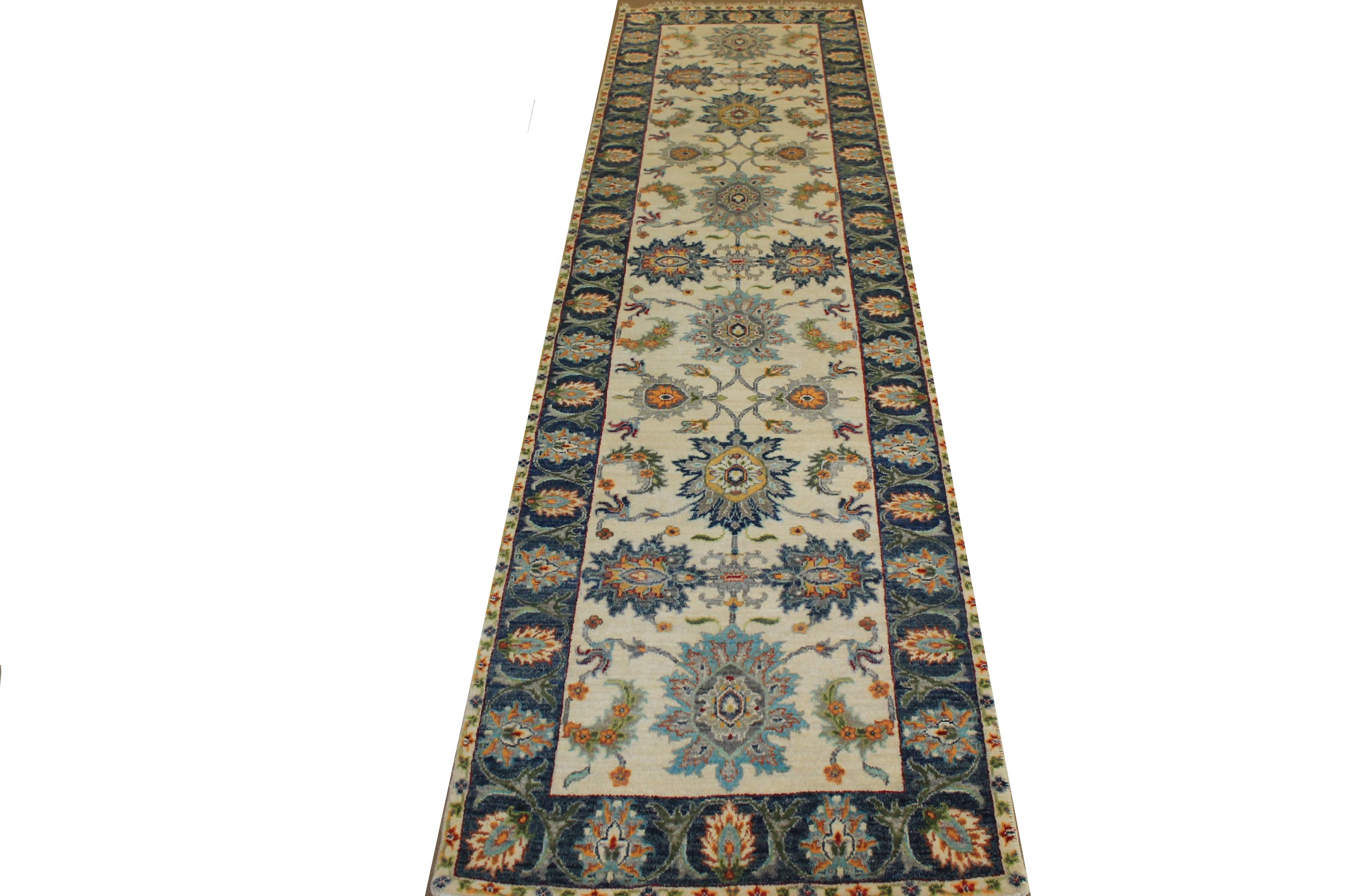 10 ft. Runner Traditional Hand Knotted Wool Area Rug - MR024166