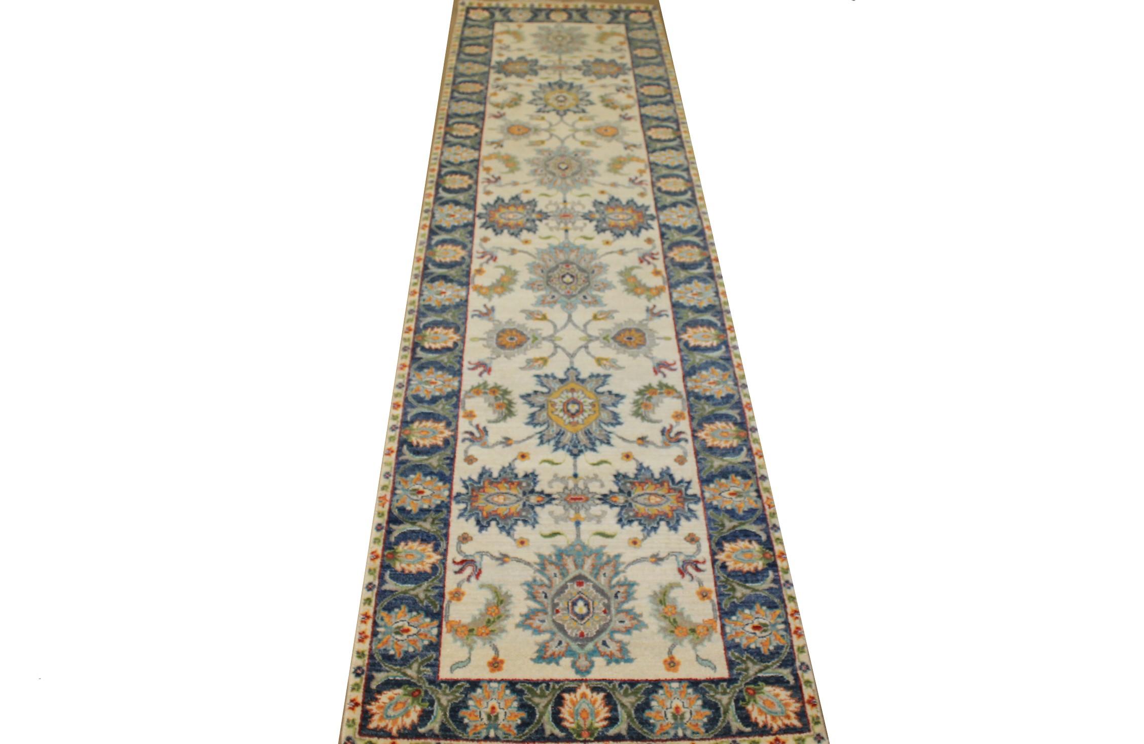 10 ft. Runner Traditional Hand Knotted Wool Area Rug - MR024166