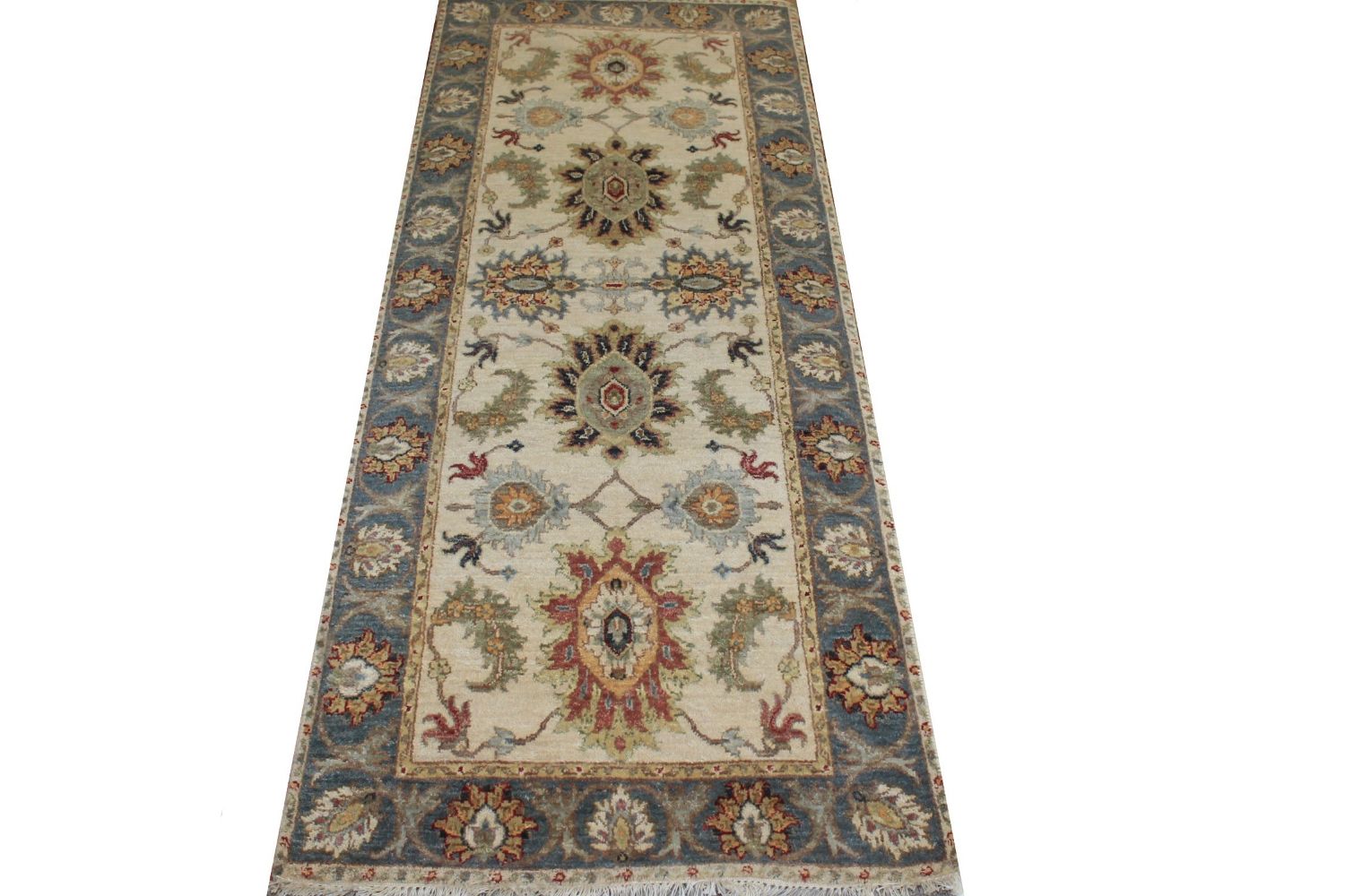 6 ft. Runner Traditional Hand Knotted Wool Area Rug - MR024177
