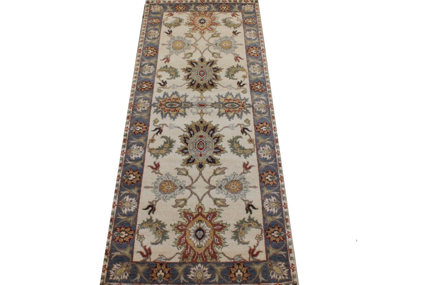 6 ft. Runner Traditional Hand Knotted Wool Area Rug - MR024177