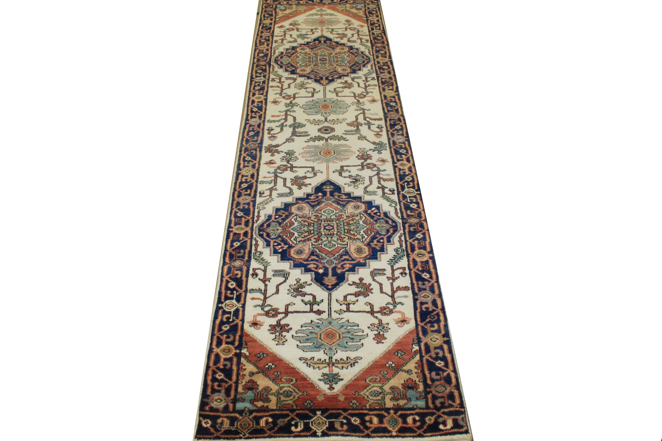 10 ft. Runner Heriz/Serapi Hand Knotted Wool Area Rug - MR024278