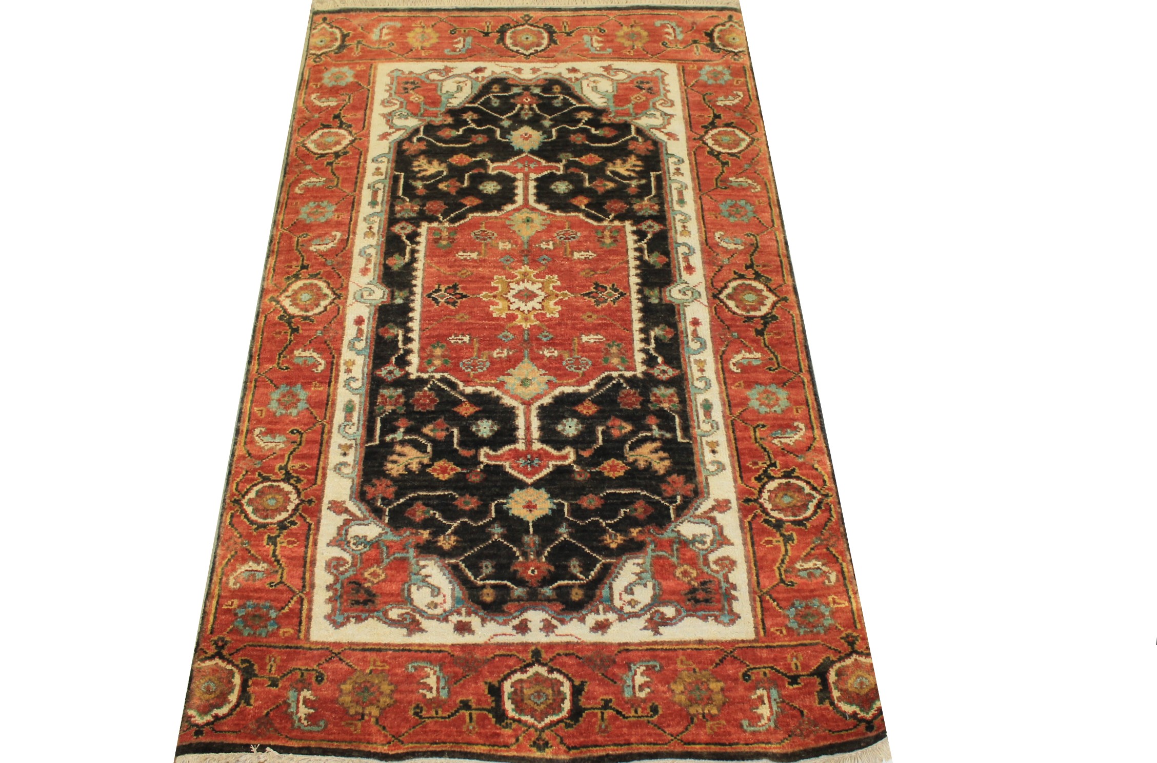 3x5 Heriz/Serapi Hand Knotted Wool Area Rug - MR024282