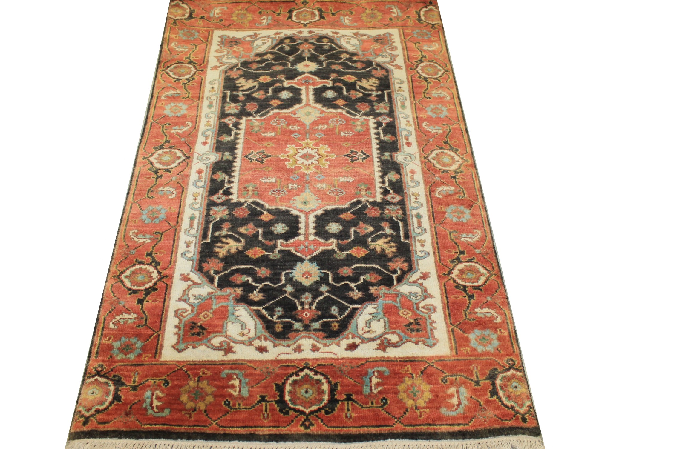 3x5 Heriz/Serapi Hand Knotted Wool Area Rug - MR024282