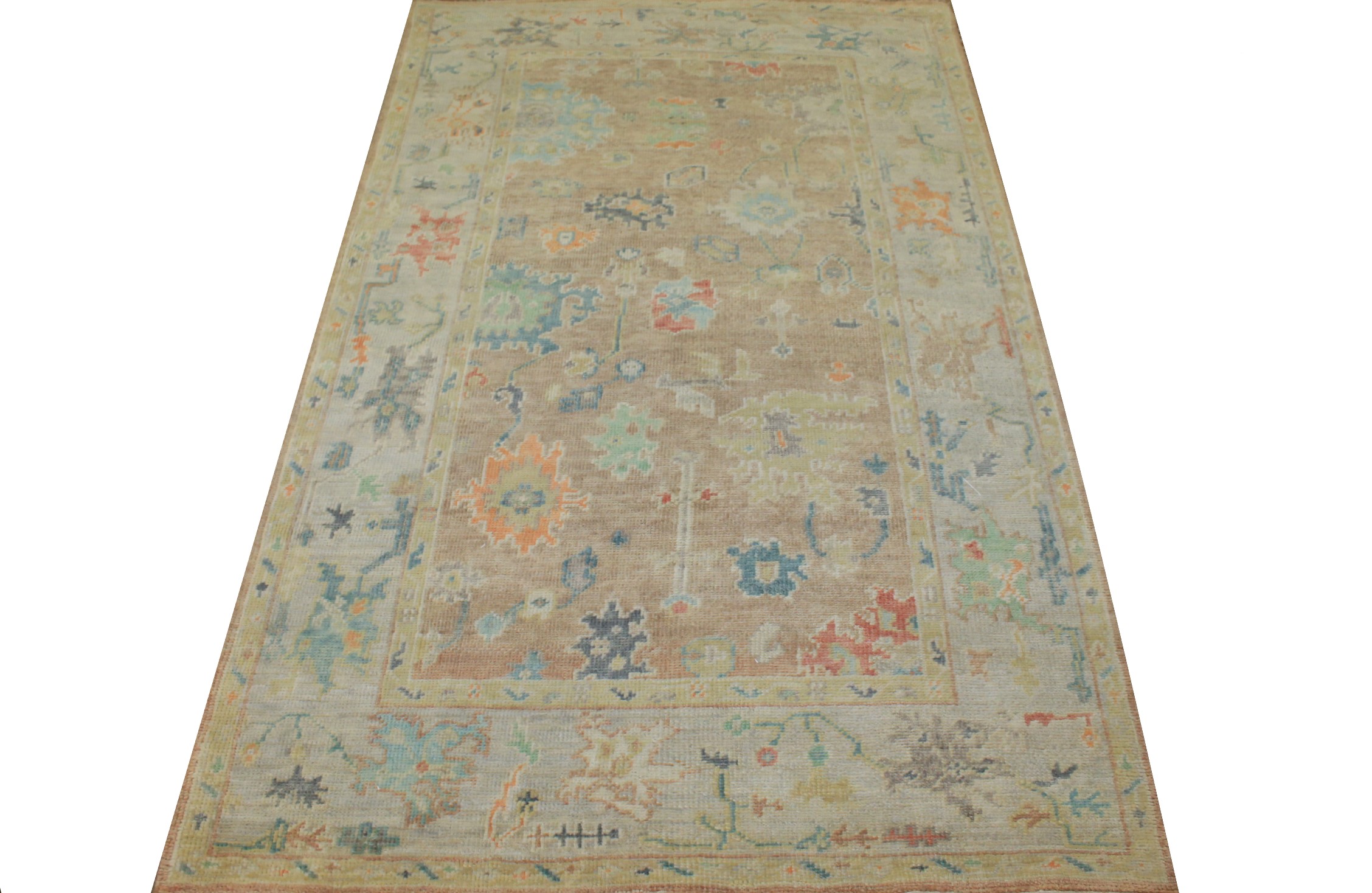 6x9 Oushak Hand Knotted Wool Area Rug - MR024296