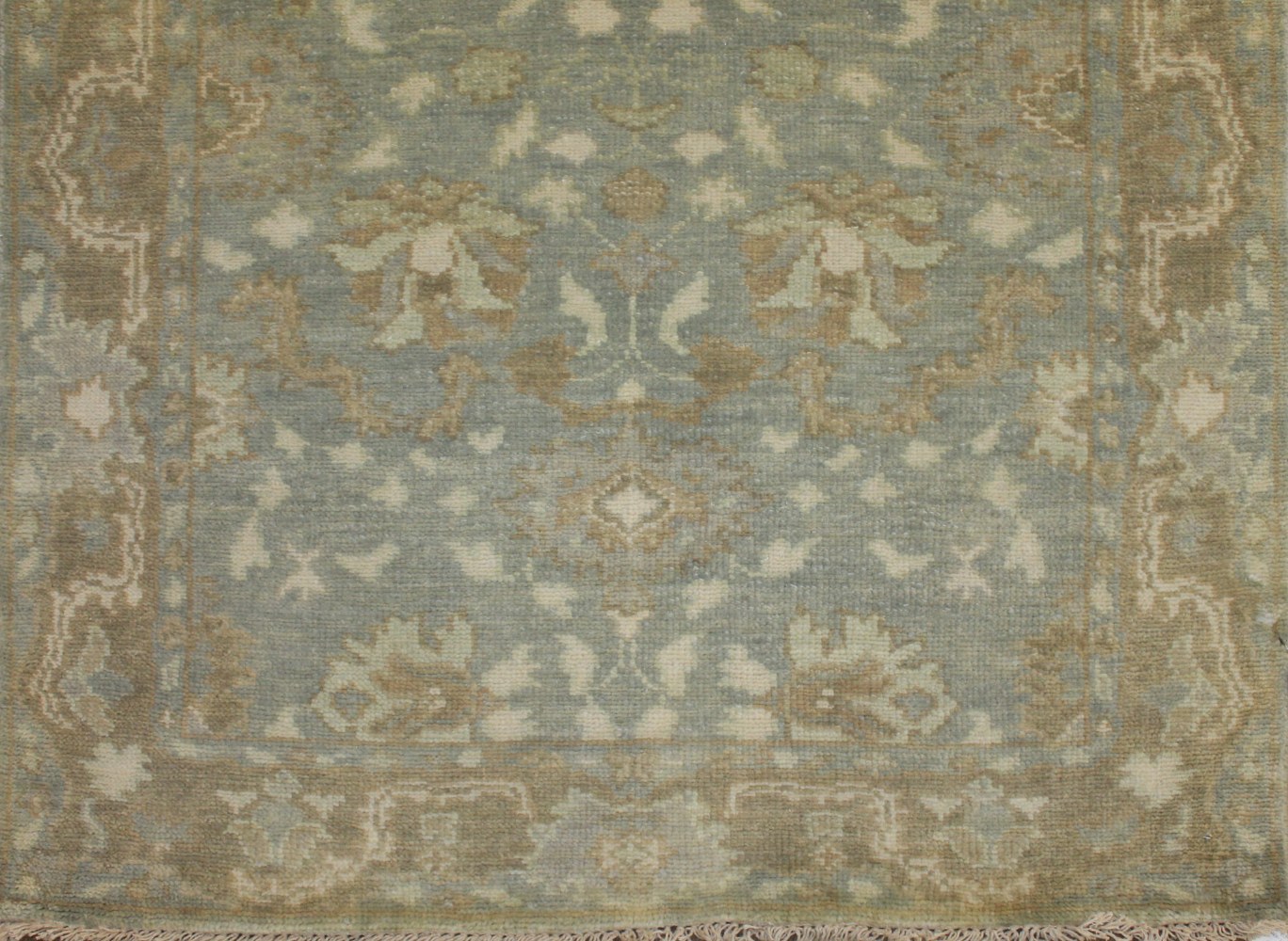 12 ft. Runner Oushak Hand Knotted Wool Area Rug - MR024322