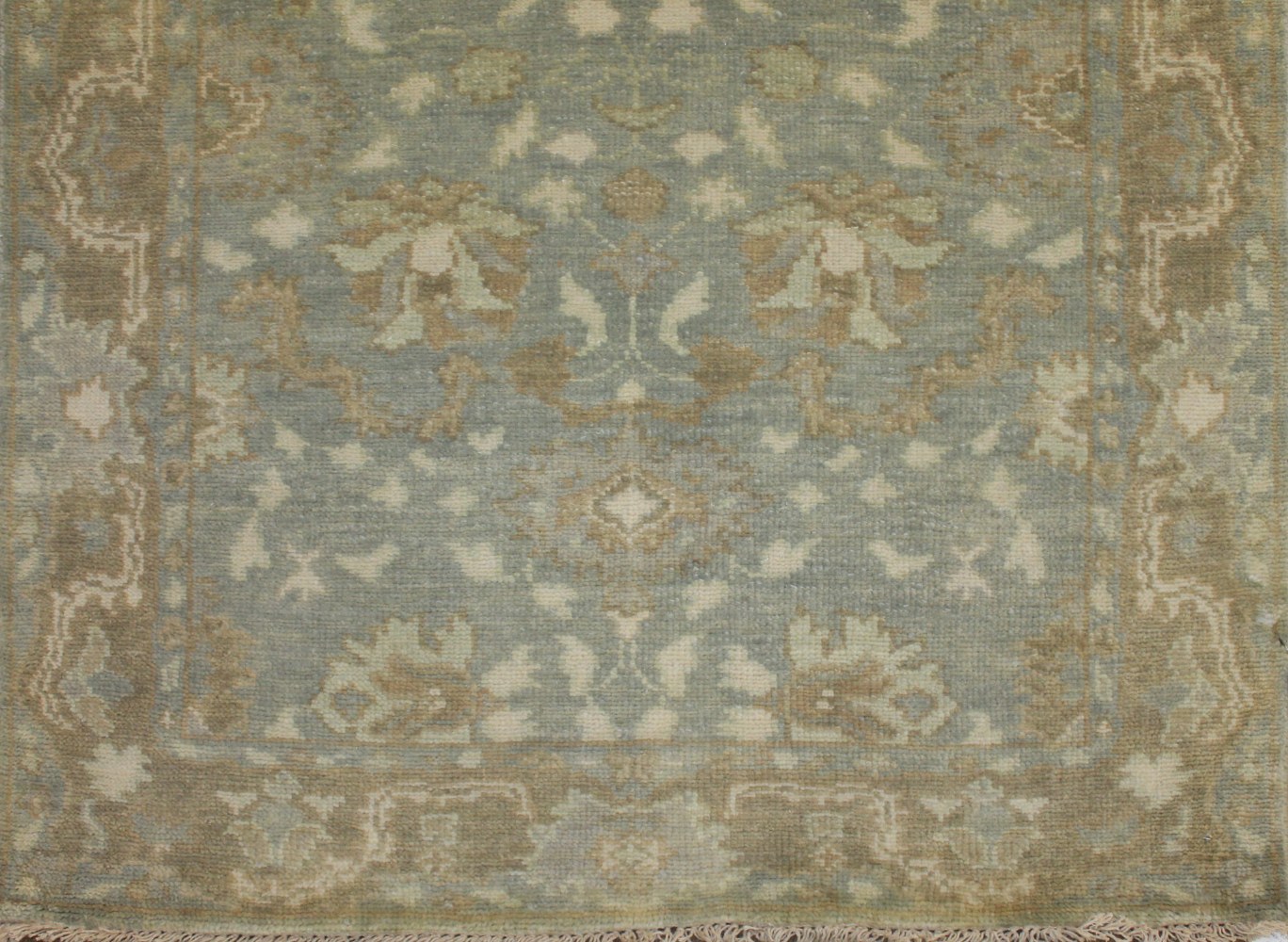 12 ft. Runner Oushak Hand Knotted Wool Area Rug - MR024322