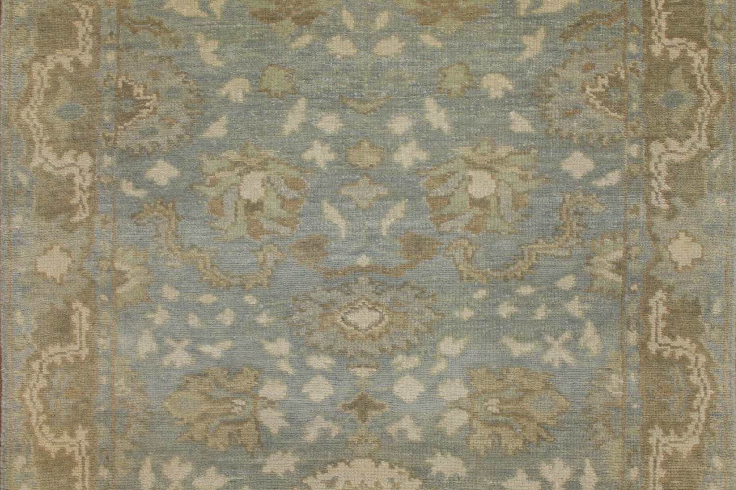 12 ft. Runner Oushak Hand Knotted Wool Area Rug - MR024322