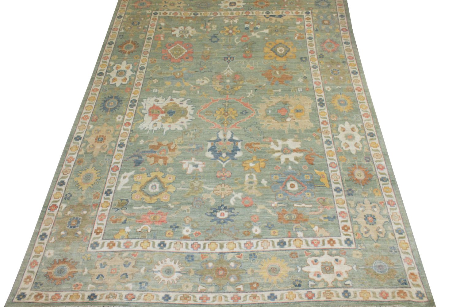 10x14 Oushak Hand Knotted Wool Area Rug - MR024378