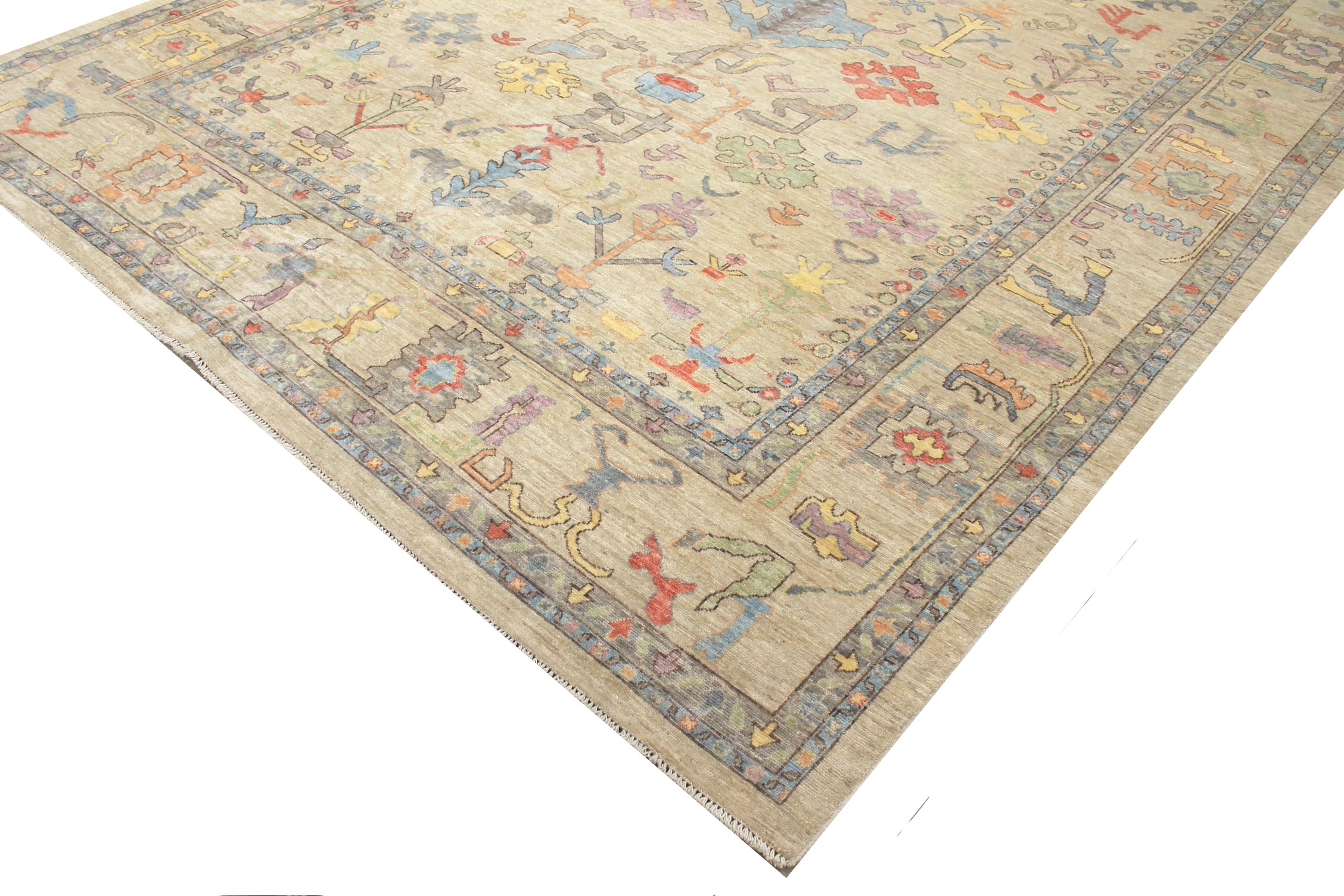 OVERSIZE Oushak Hand Knotted Wool Area Rug - MR024384