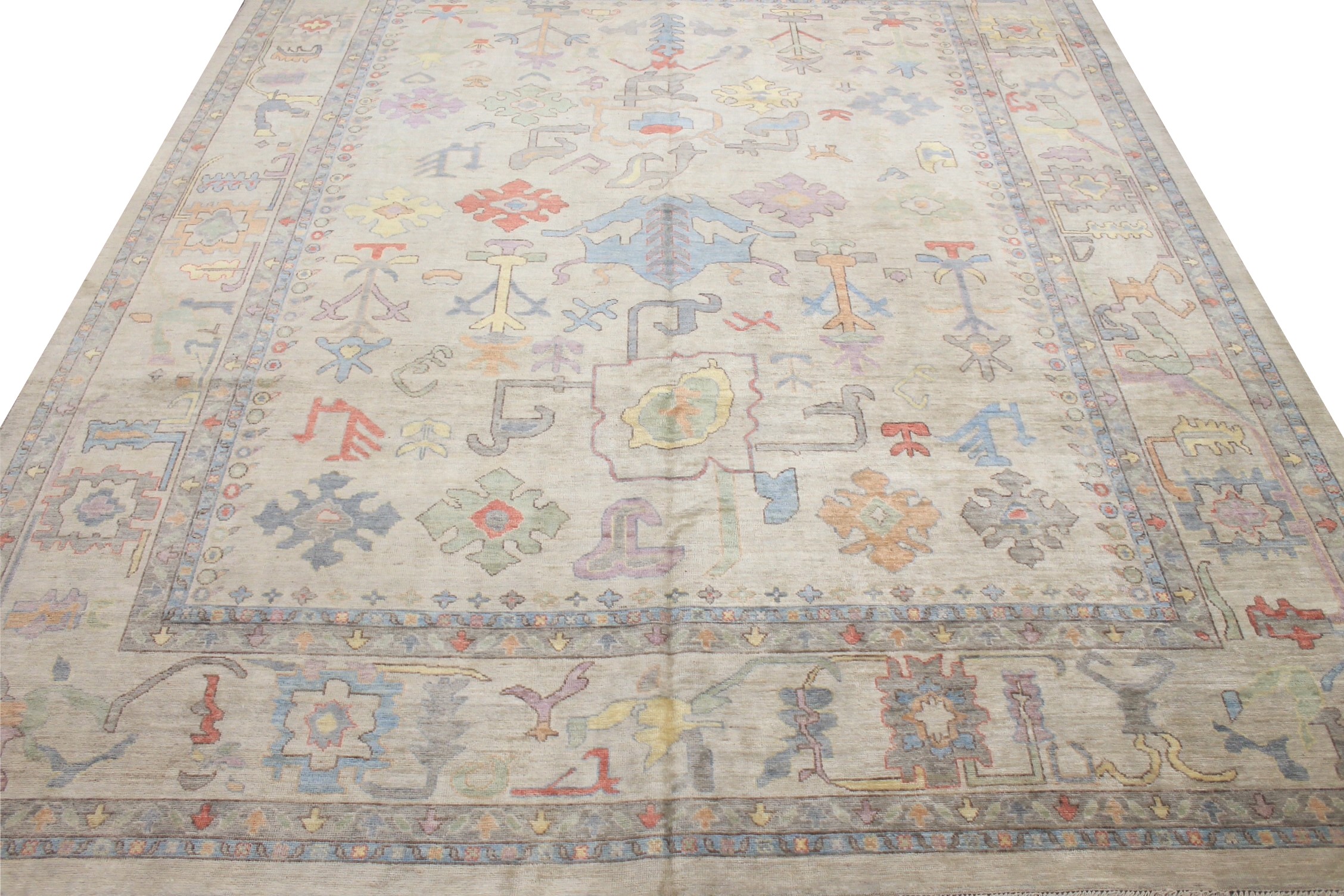 OVERSIZE Oushak Hand Knotted Wool Area Rug - MR024384