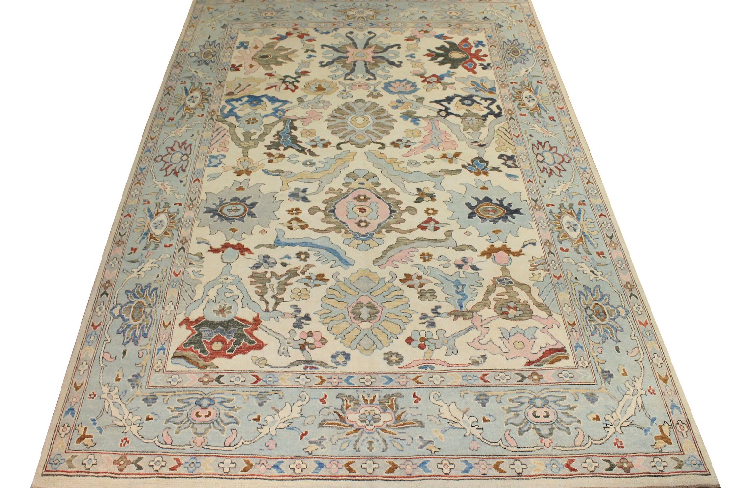10x14 Oushak Hand Knotted Wool Area Rug - MR024387
