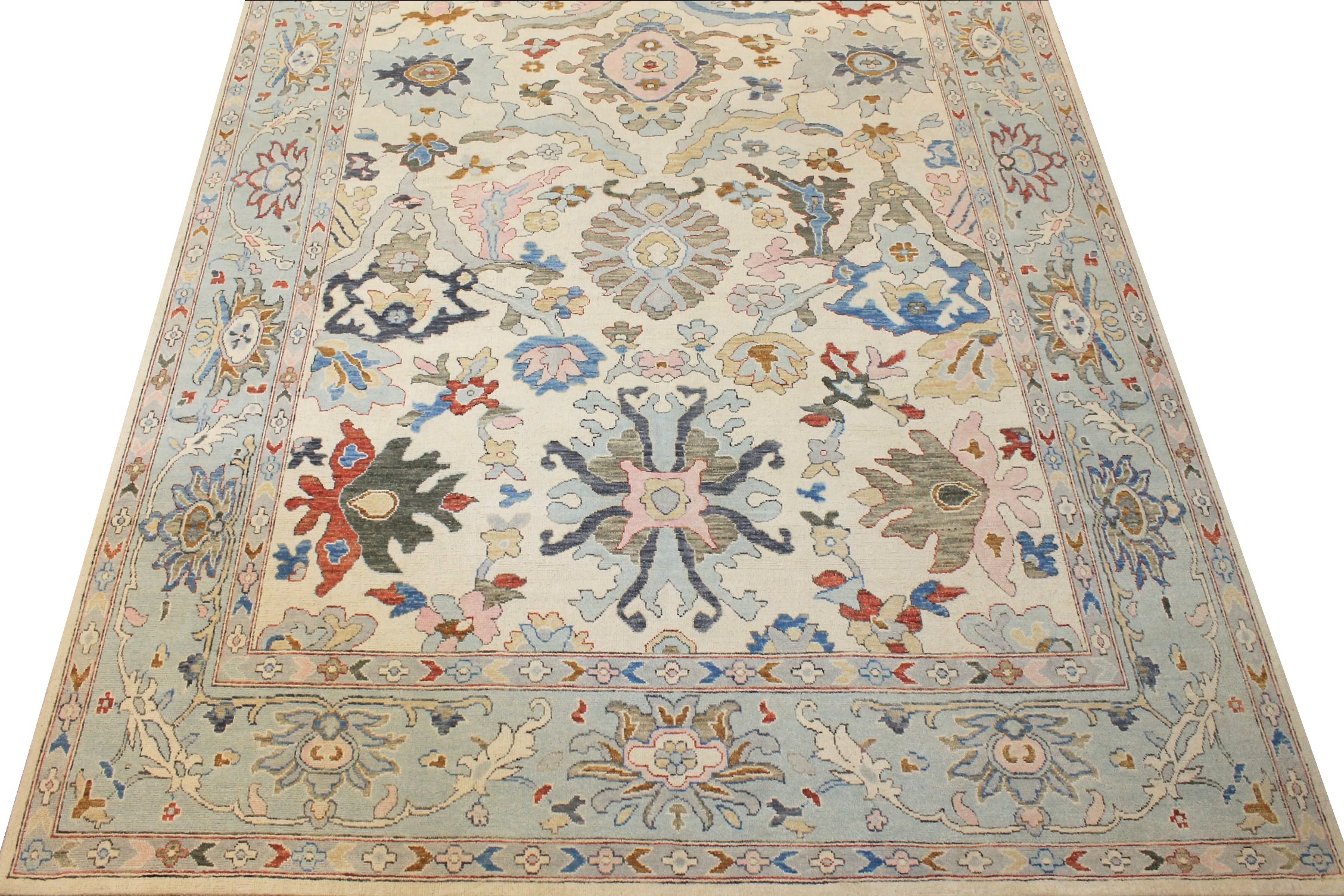 10x14 Oushak Hand Knotted Wool Area Rug - MR024387