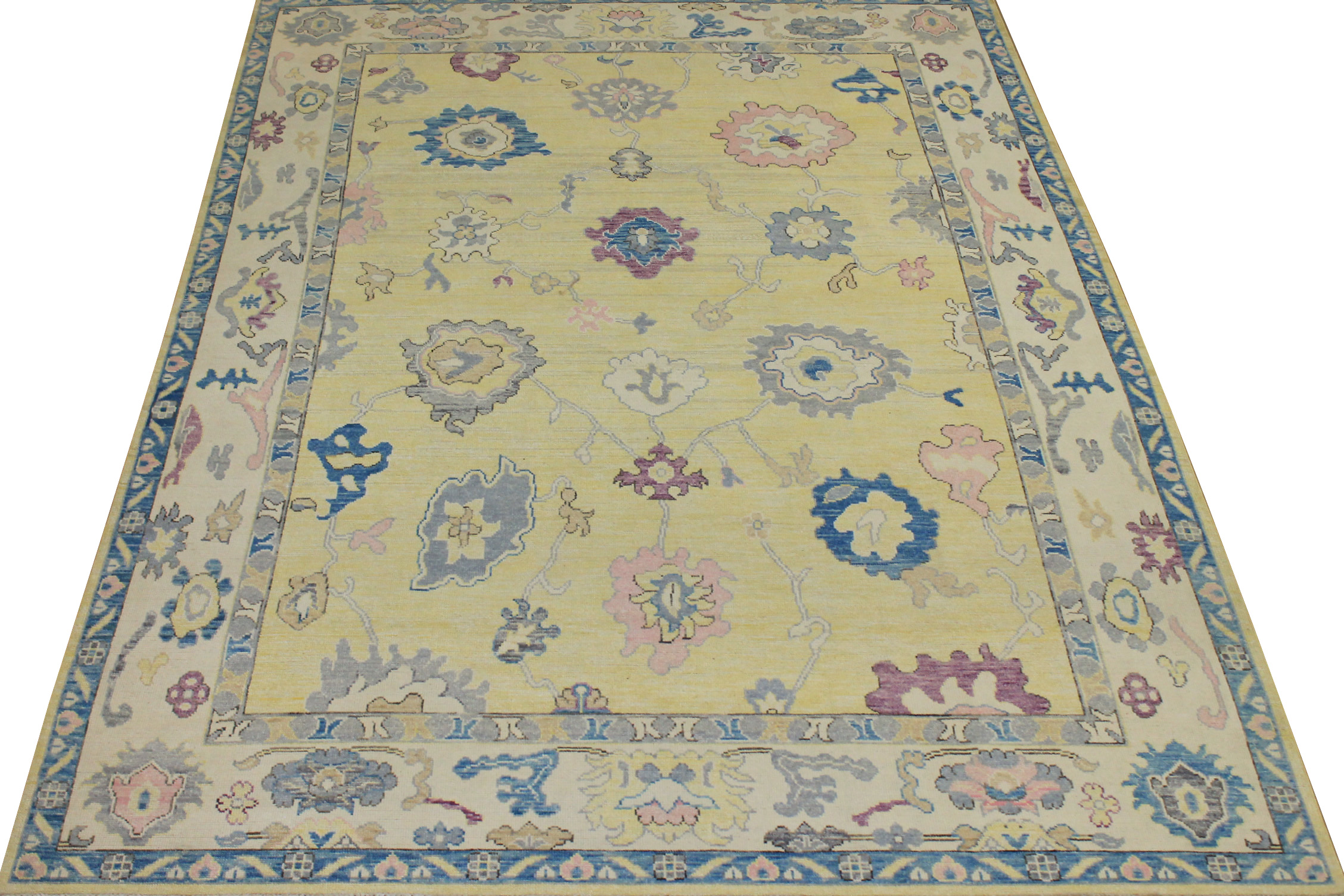9x12 Oushak Hand Knotted Wool Area Rug - MR024395
