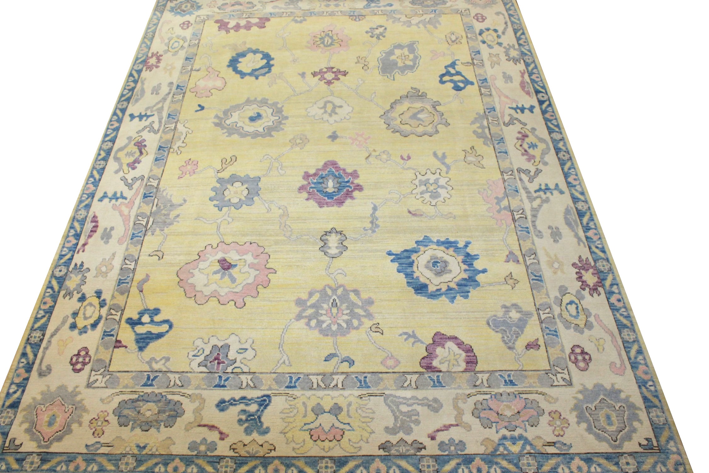 9x12 Oushak Hand Knotted Wool Area Rug - MR024395