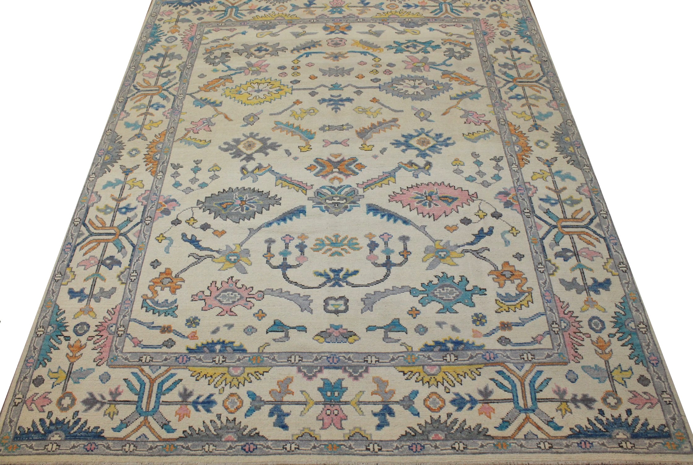 8x10 Oushak Hand Knotted Wool Area Rug - MR024408