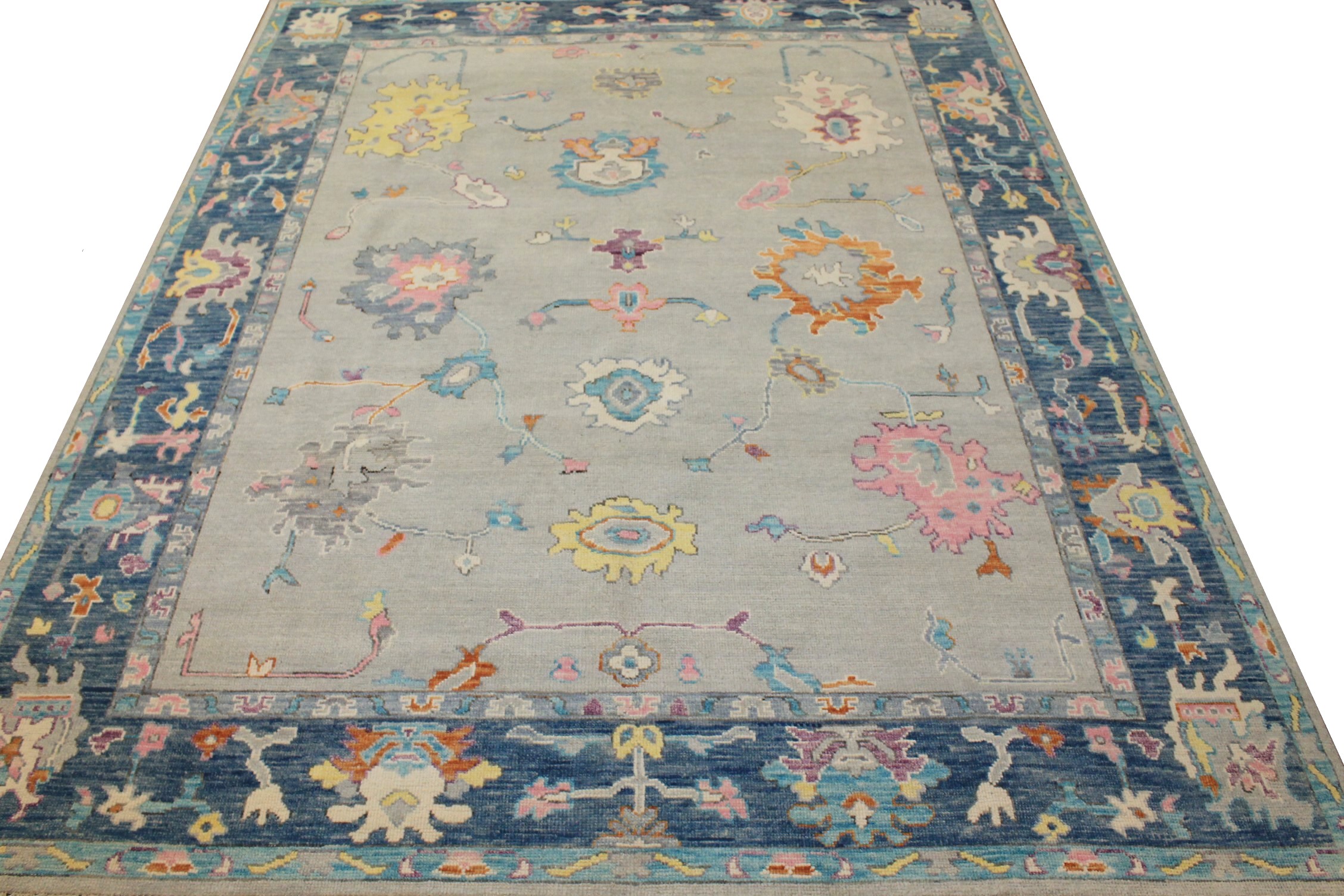 8x10 Oushak Hand Knotted Wool Area Rug - MR024410