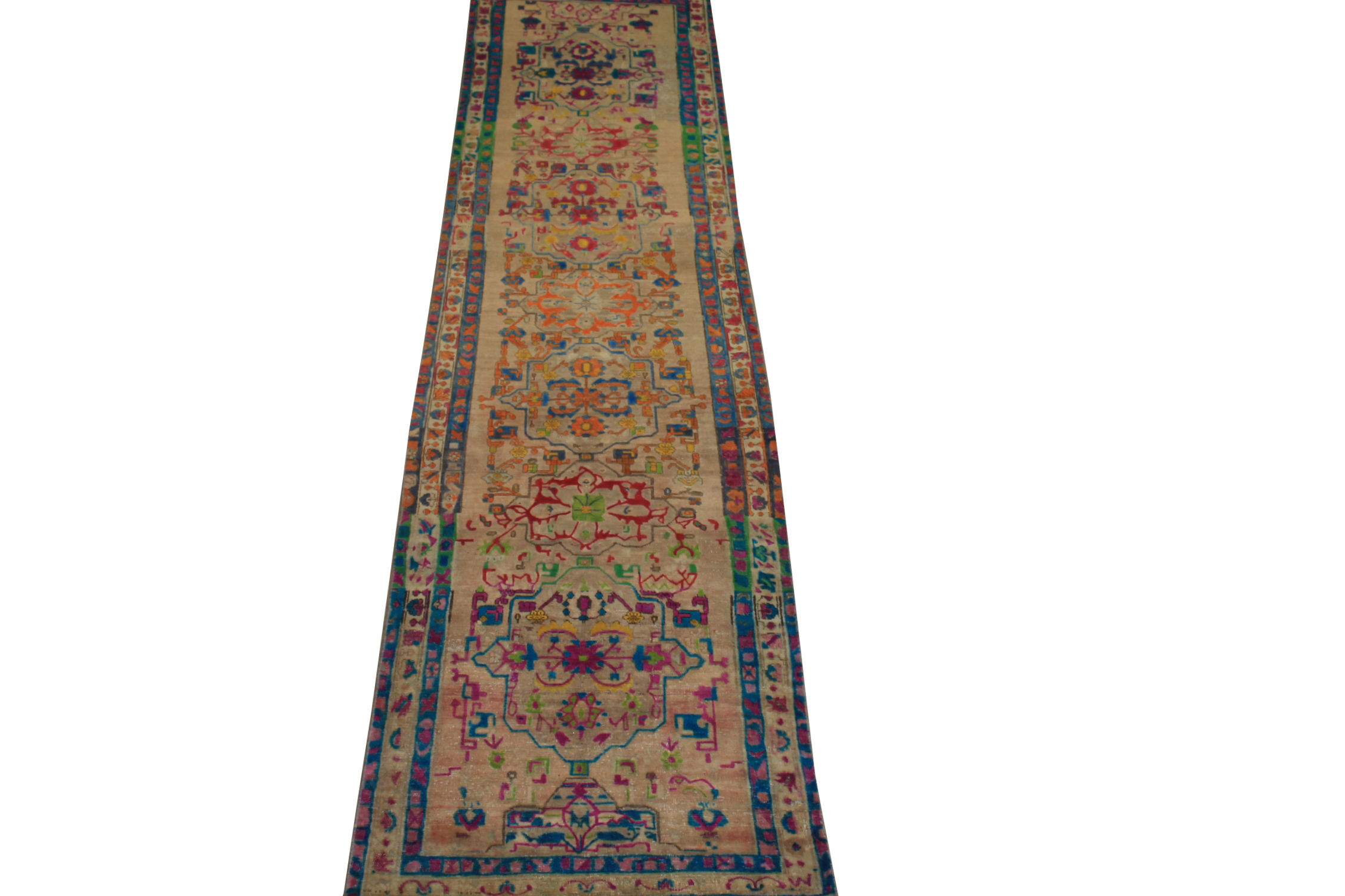 13 ft. & Longer Runner Vintage Hand Knotted Wool Area Rug - MR024464