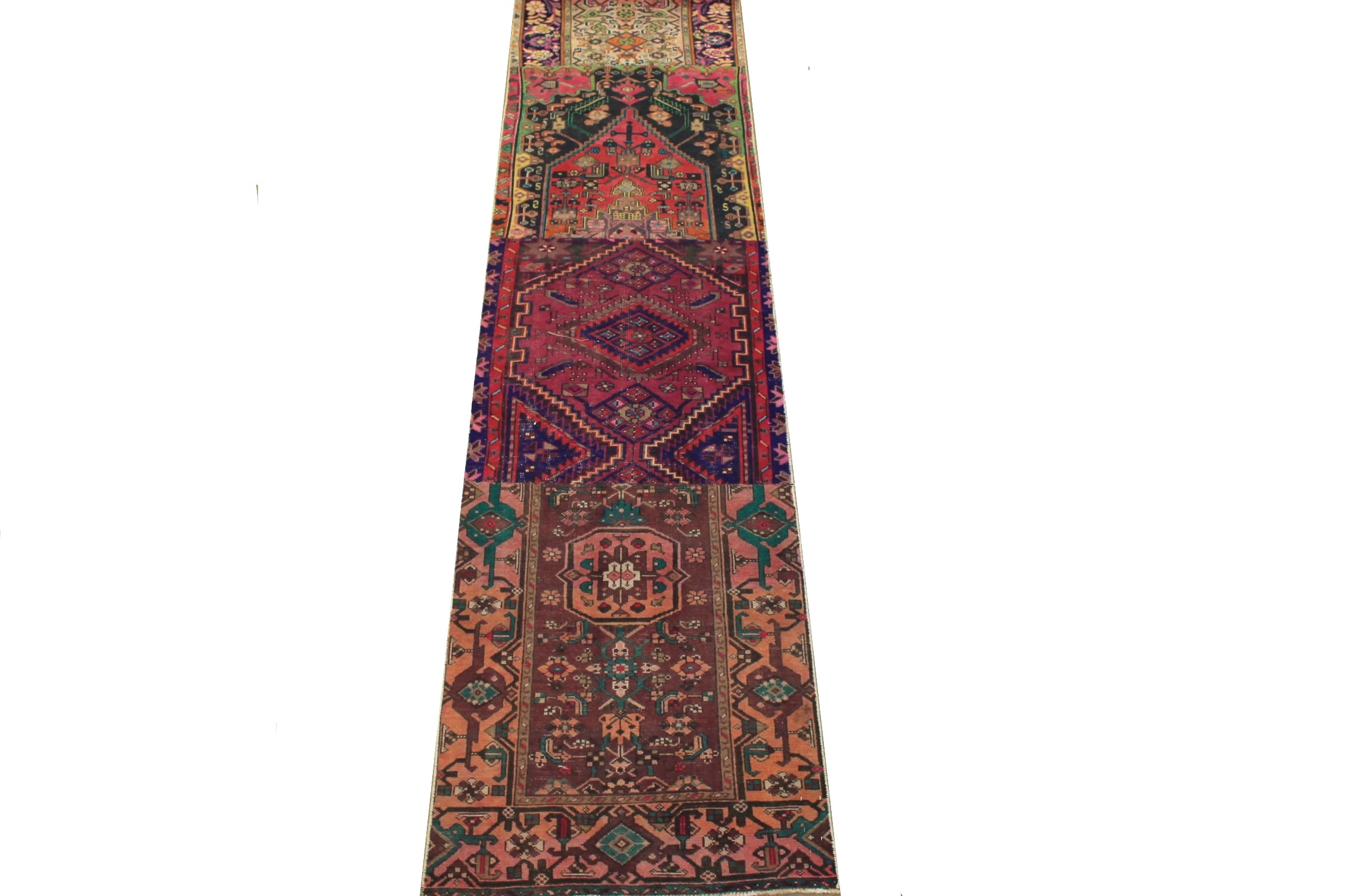 13 ft. & Longer Runner Vintage Hand Knotted Wool Area Rug - MR024508