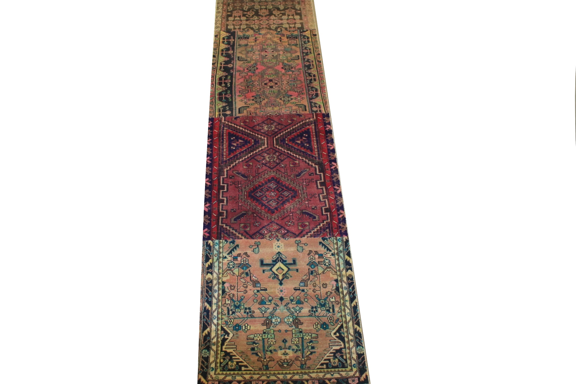 13 ft. & Longer Runner Vintage Hand Knotted Wool Area Rug - MR024509