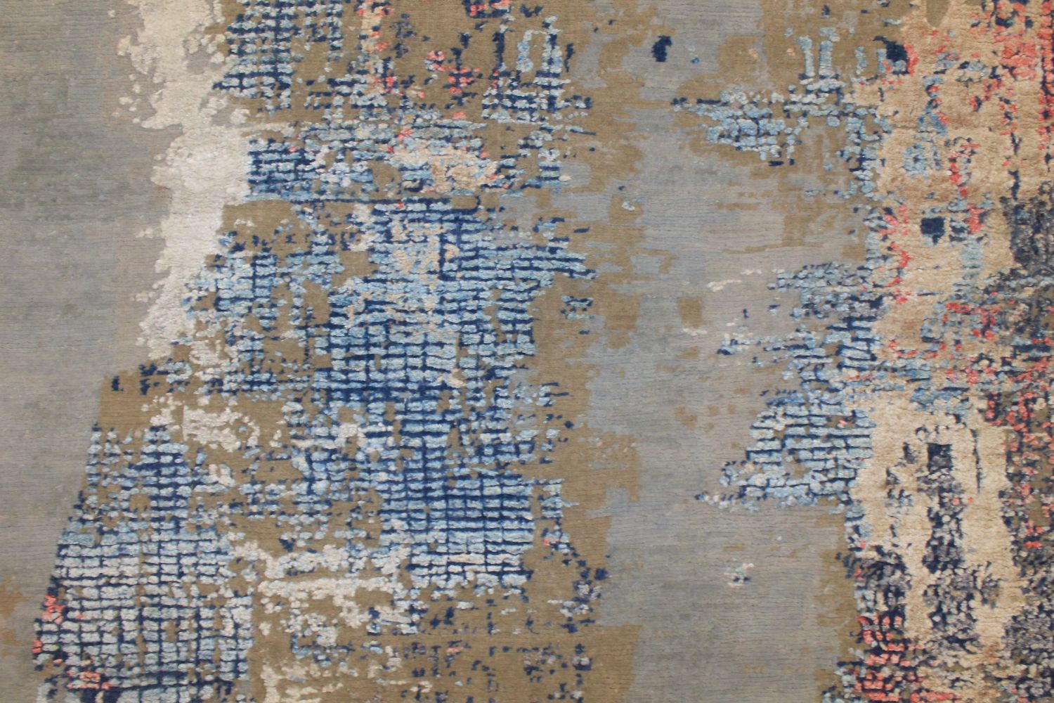 8x10 Modern Hand Knotted Wool & Viscose Area Rug - MR024659