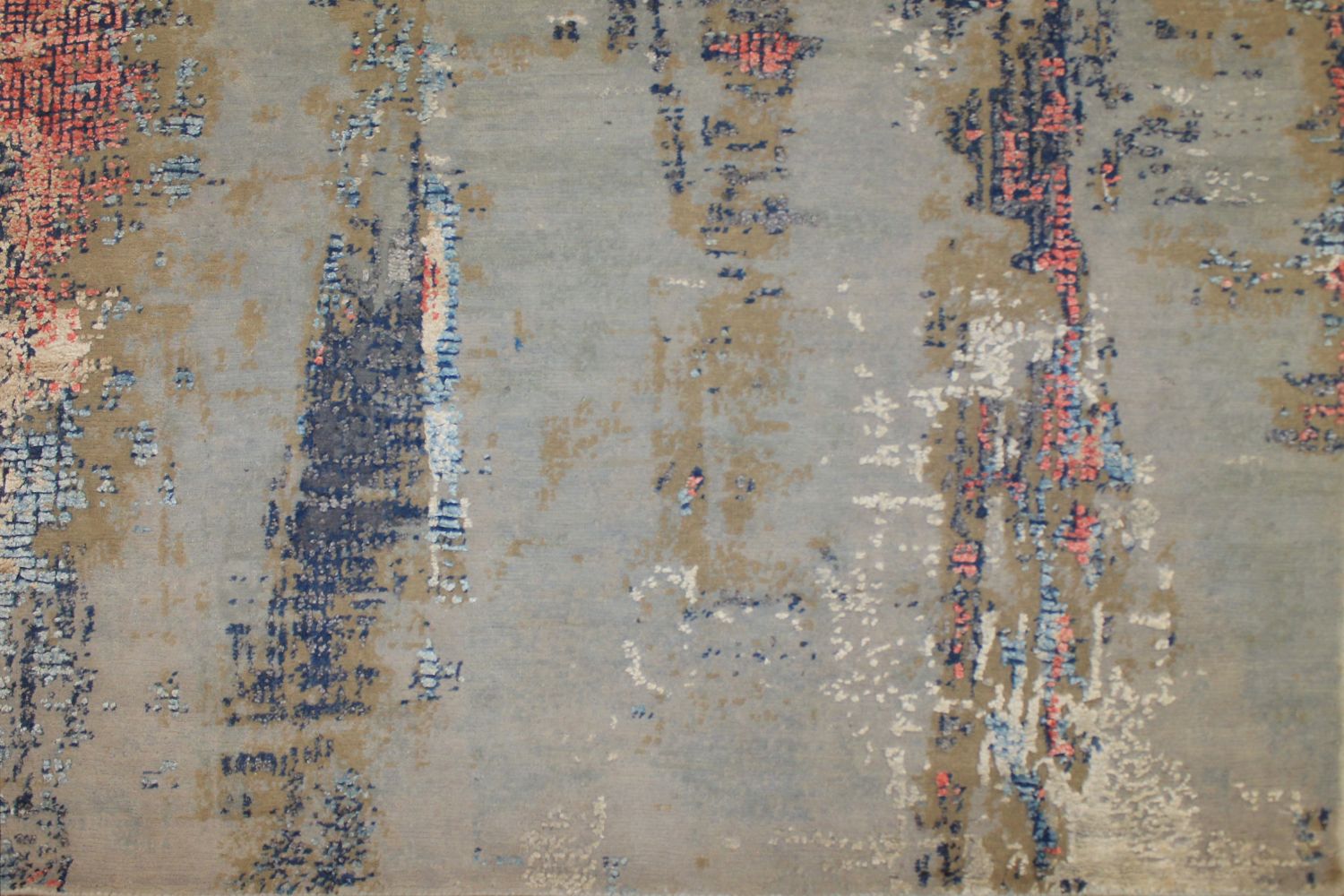 8x10 Modern Hand Knotted Wool & Viscose Area Rug - MR024659