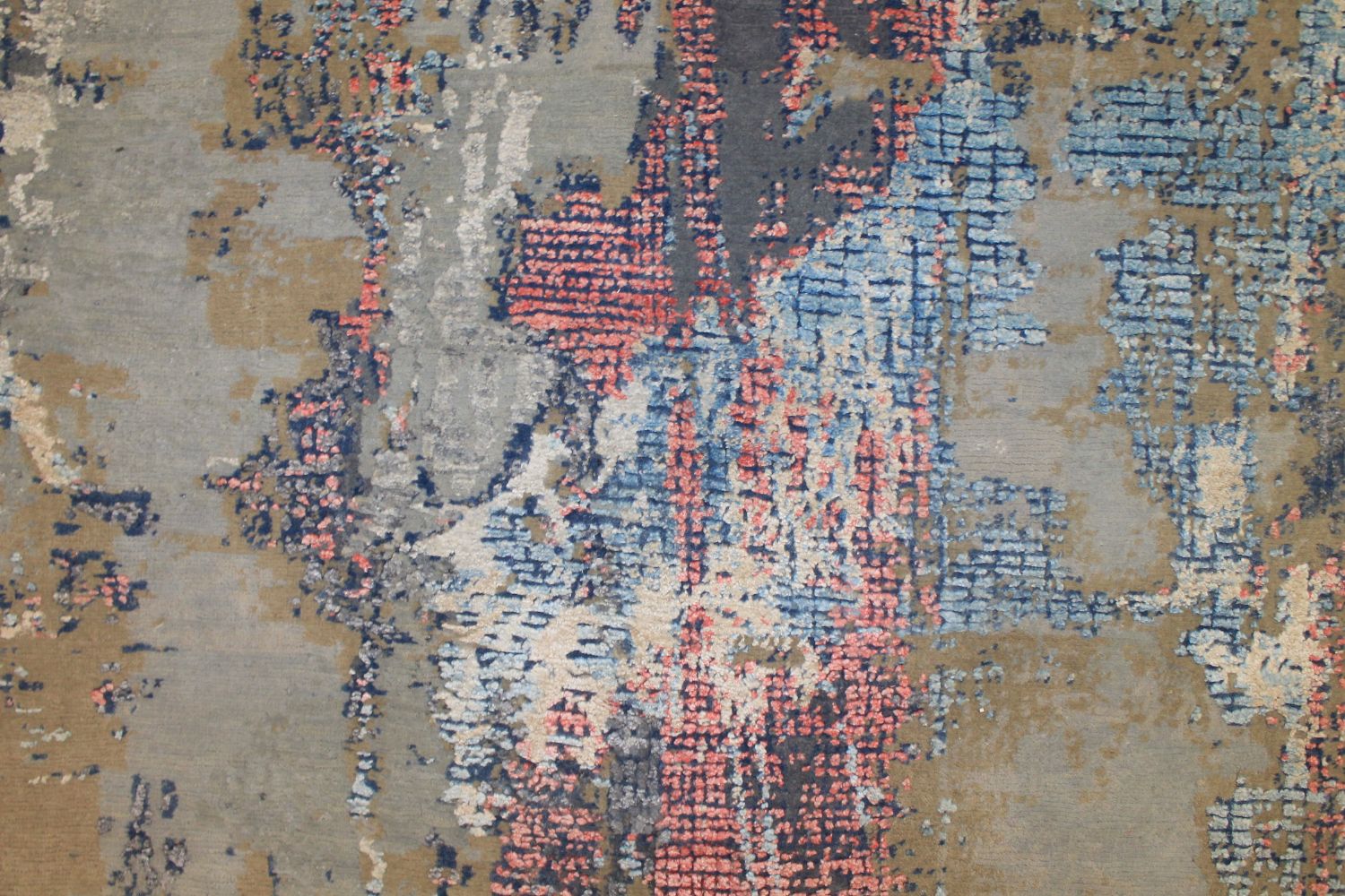 8x10 Modern Hand Knotted Wool & Viscose Area Rug - MR024659