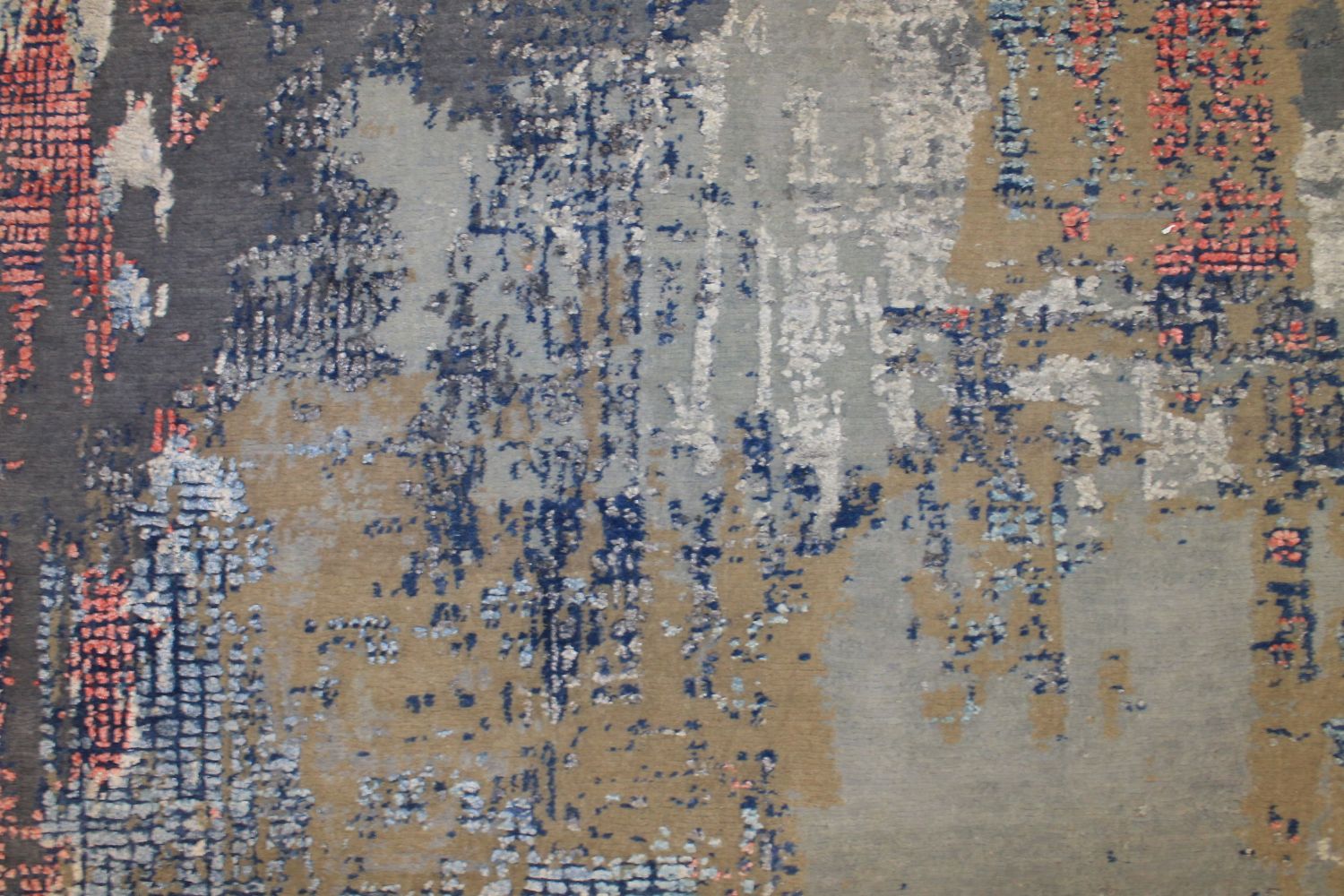 8x10 Modern Hand Knotted Wool & Viscose Area Rug - MR024659