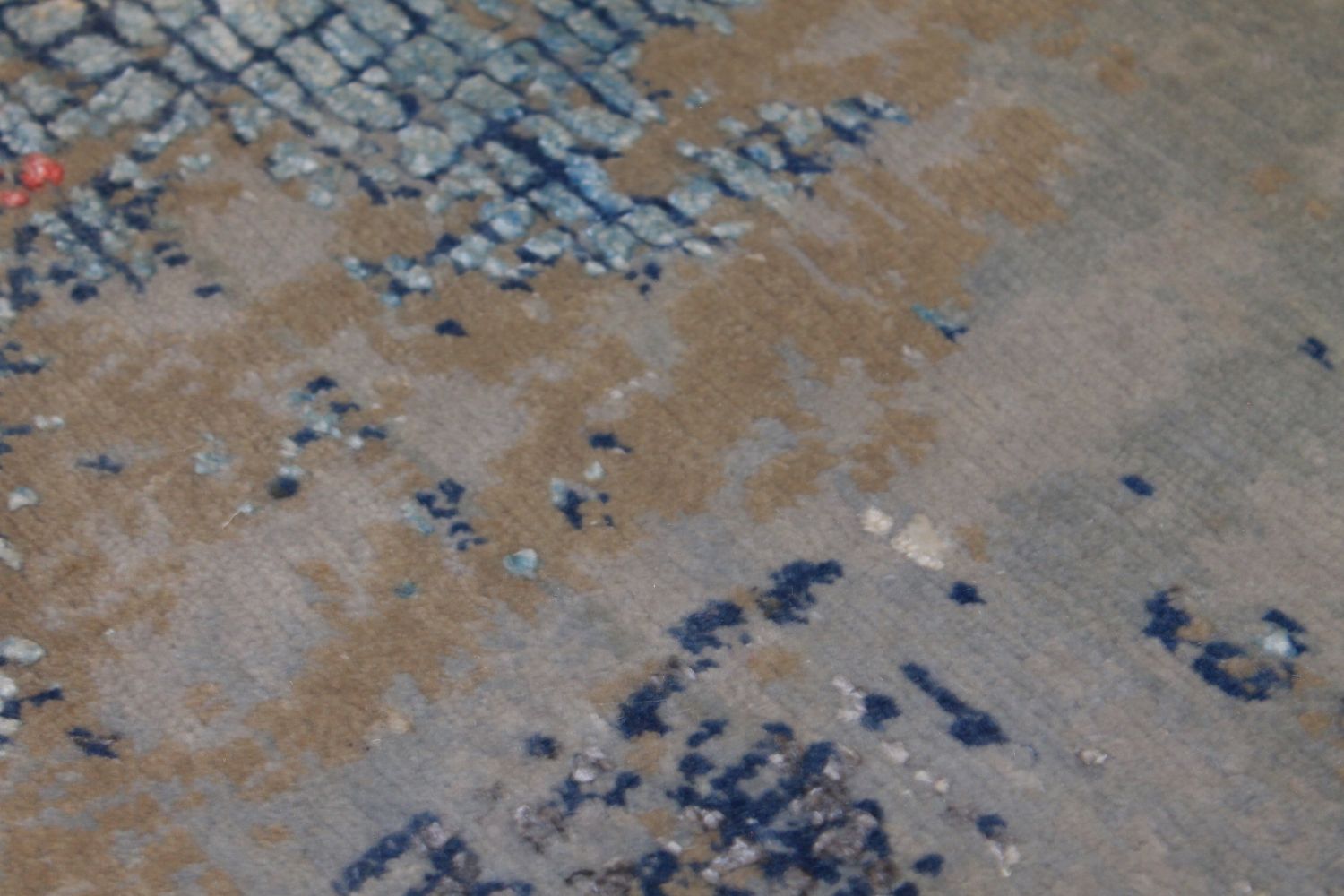 8x10 Modern Hand Knotted Wool & Viscose Area Rug - MR024659