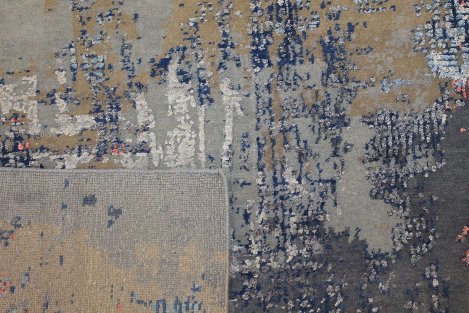 8x10 Modern Hand Knotted Wool & Viscose Area Rug - MR024659