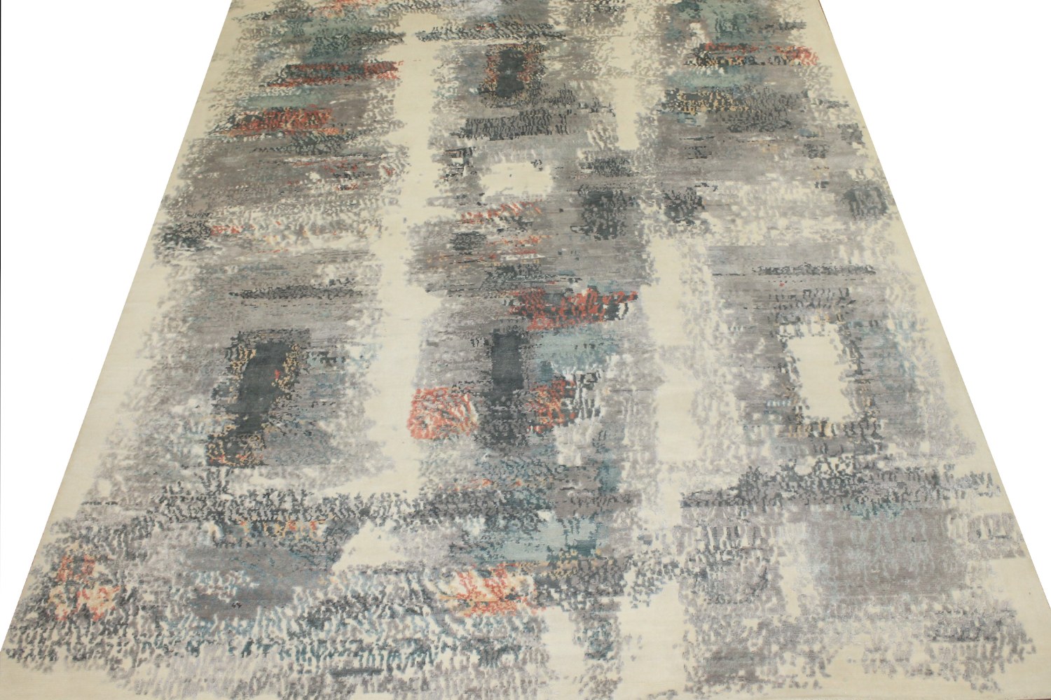 8x10 Modern Hand Knotted Wool & Bamboo Silk Area Rug - MR024662