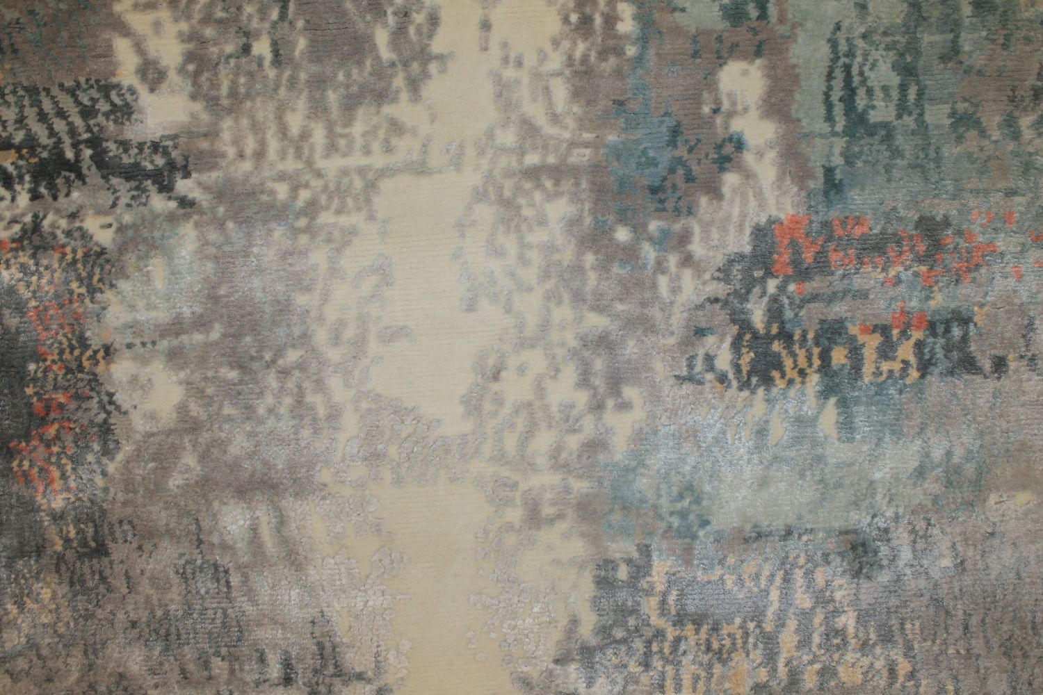 8x10 Modern Hand Knotted Wool & Bamboo Silk Area Rug - MR024662