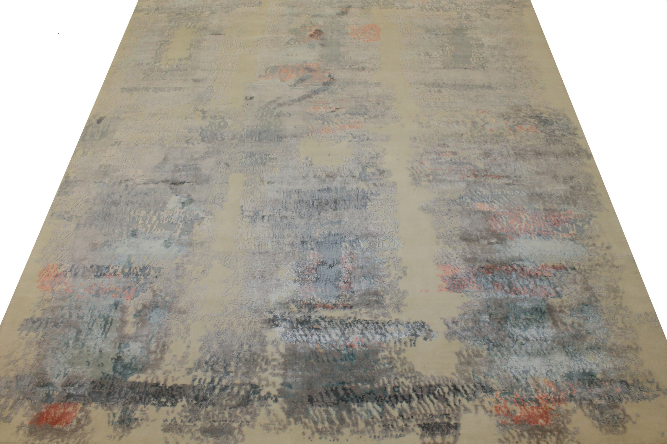 8x10 Modern Hand Knotted Wool & Bamboo Silk Area Rug - MR024662