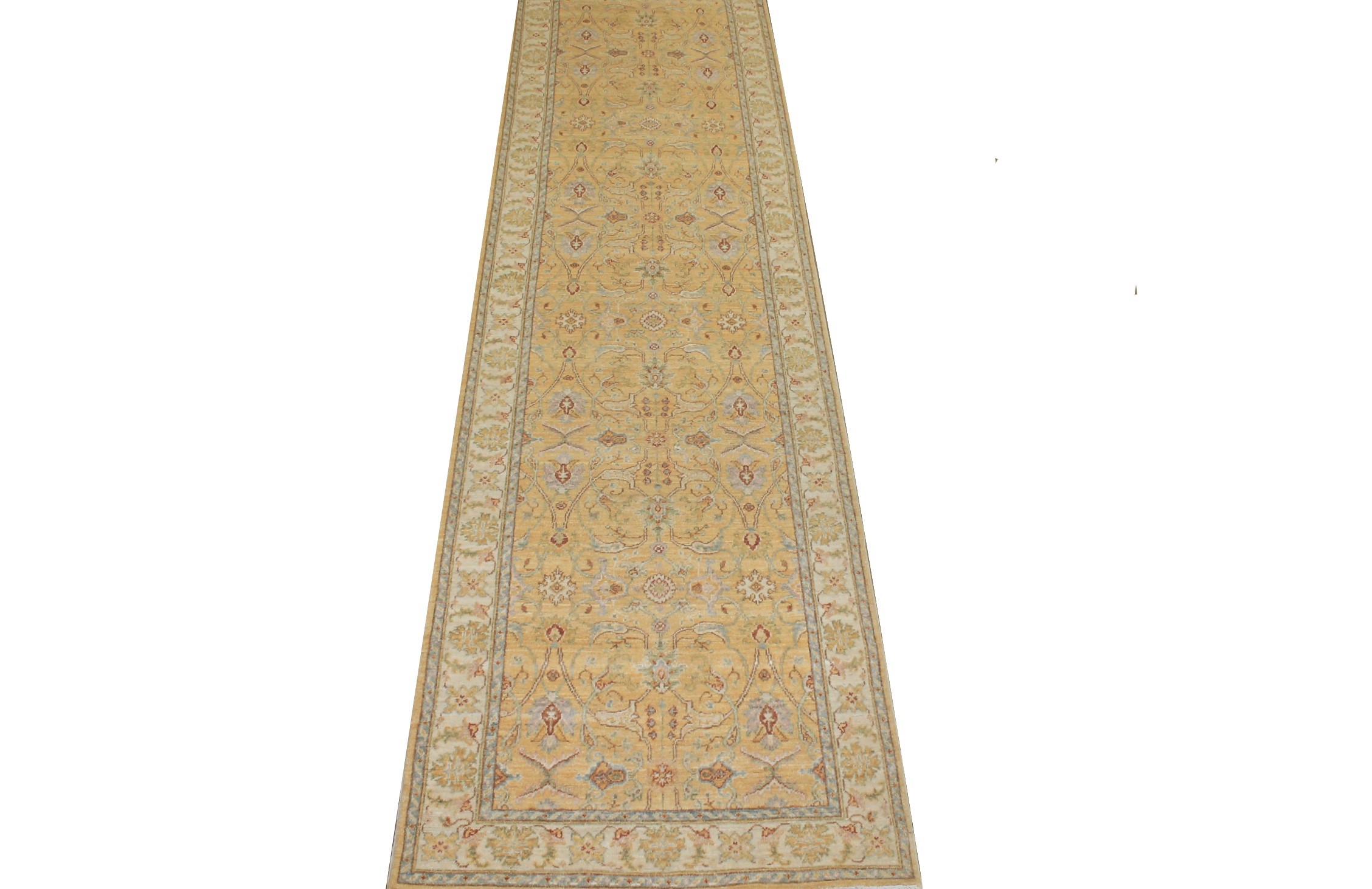 13 ft. & Longer Runner Peshawar Hand Knotted Wool Area Rug - MR024683