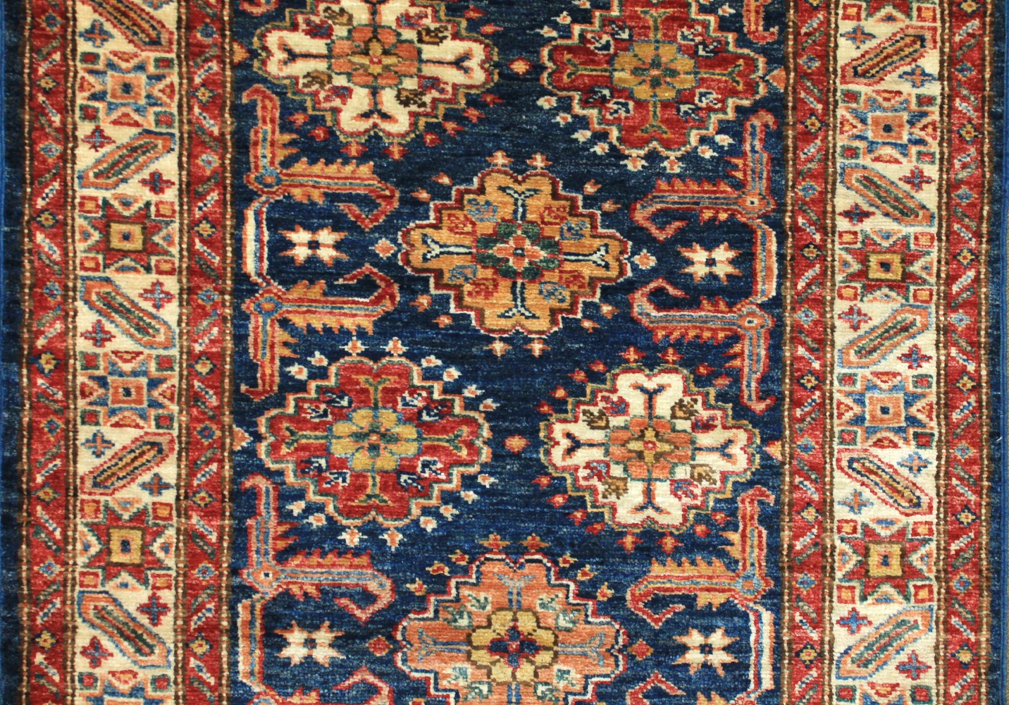 10 ft. Runner Kazak Hand Knotted Wool Area Rug - MR024689