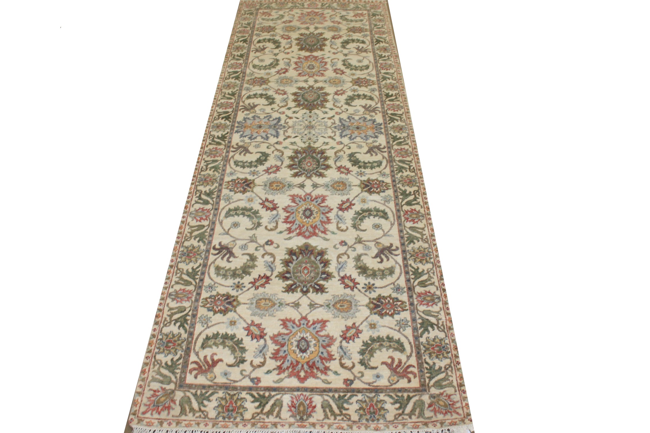 Wide Runner Traditional Hand Knotted Wool Area Rug - MR024764