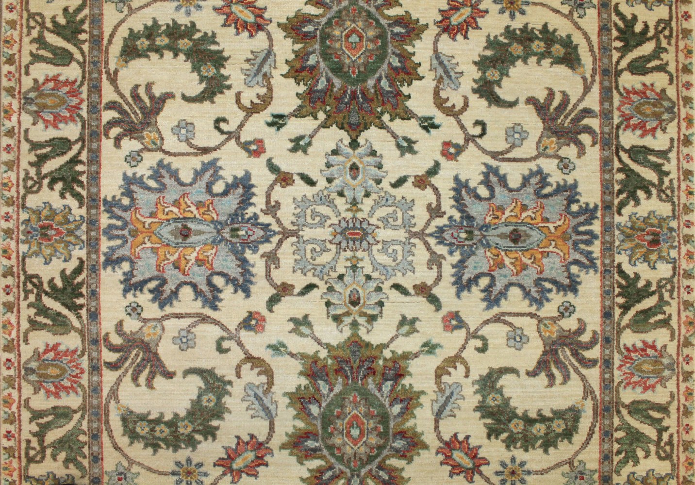 Wide Runner Traditional Hand Knotted Wool Area Rug - MR024764